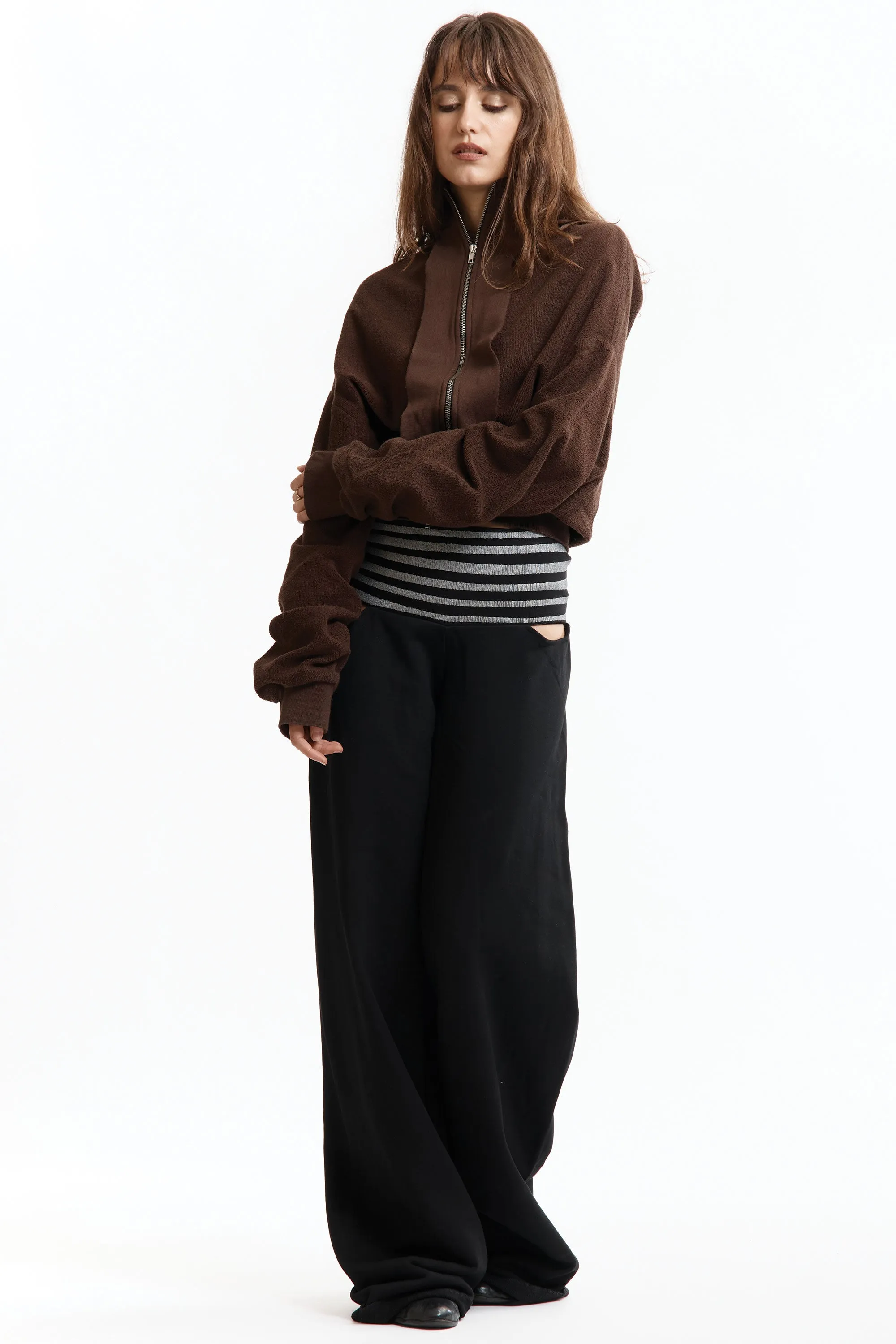 UPSIDE DOWN ZIP SWEAT BROWN sold by Perks And Mini Pty Ltd (P.A.M.) product image thumbnail 5