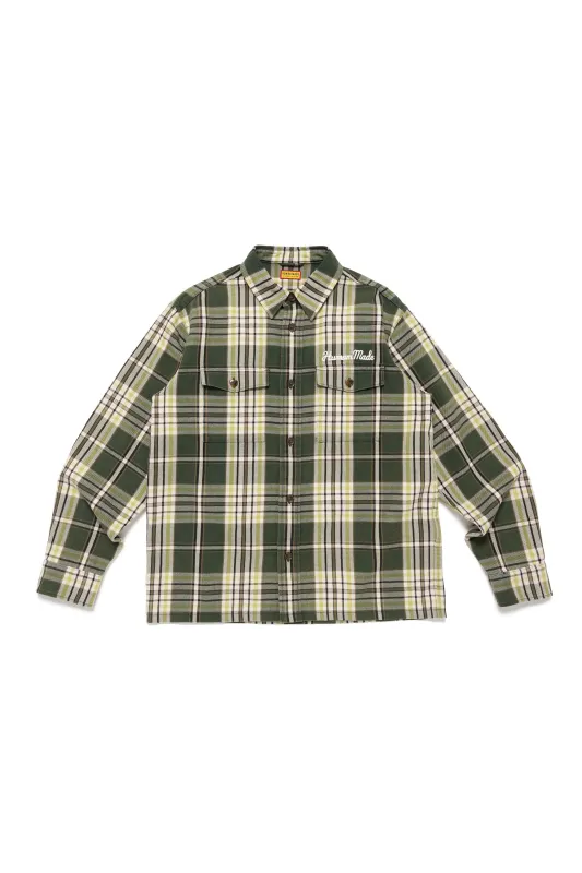 CHECK SHIRT GREEN made by Human Made