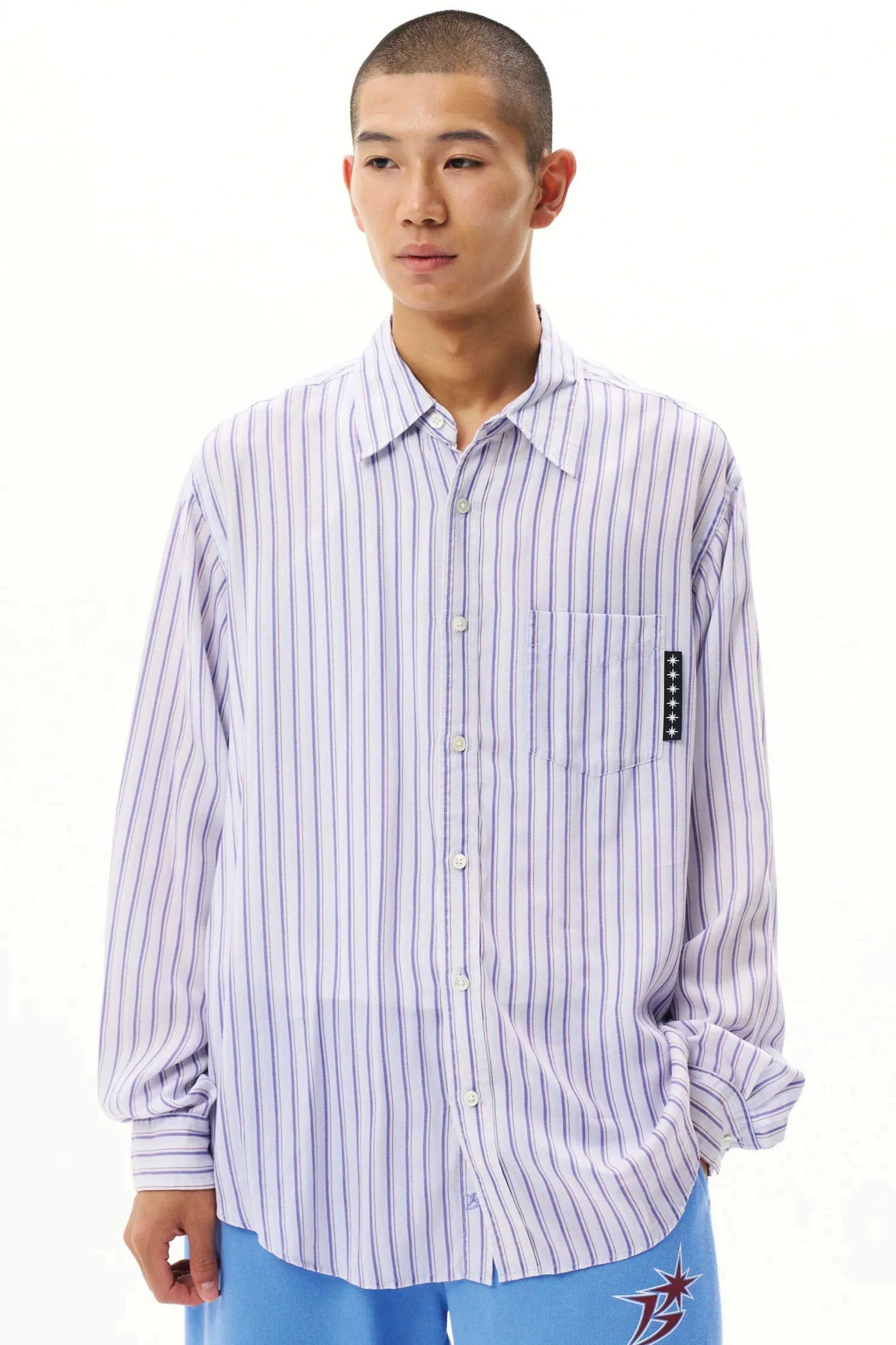Printed Striped Shirt Blue sold by Perks And Mini Pty Ltd (P.A.M.) product image thumbnail 3