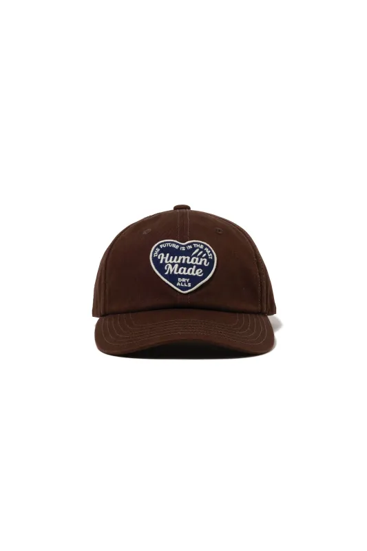 6PANEL TWILL HEART CAP BROWN made by Human Made