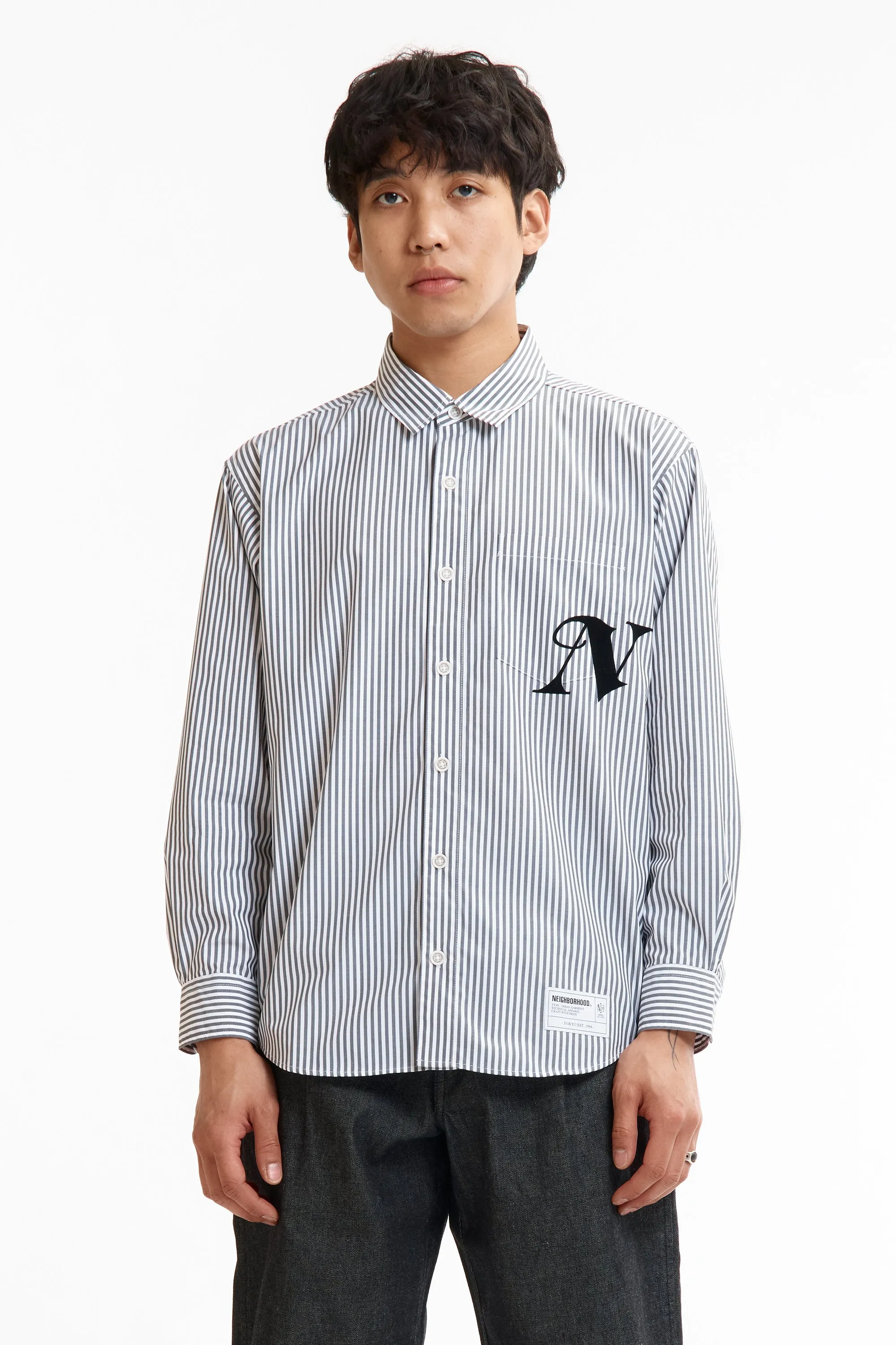 SS26 NH STRIPE SHIRT LS BLACK sold by Perks And Mini Pty Ltd (P.A.M.)