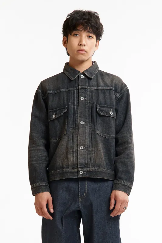 SS26 WASHED DENIM TYPE-2 JACKET BLACK made by Neighborhood