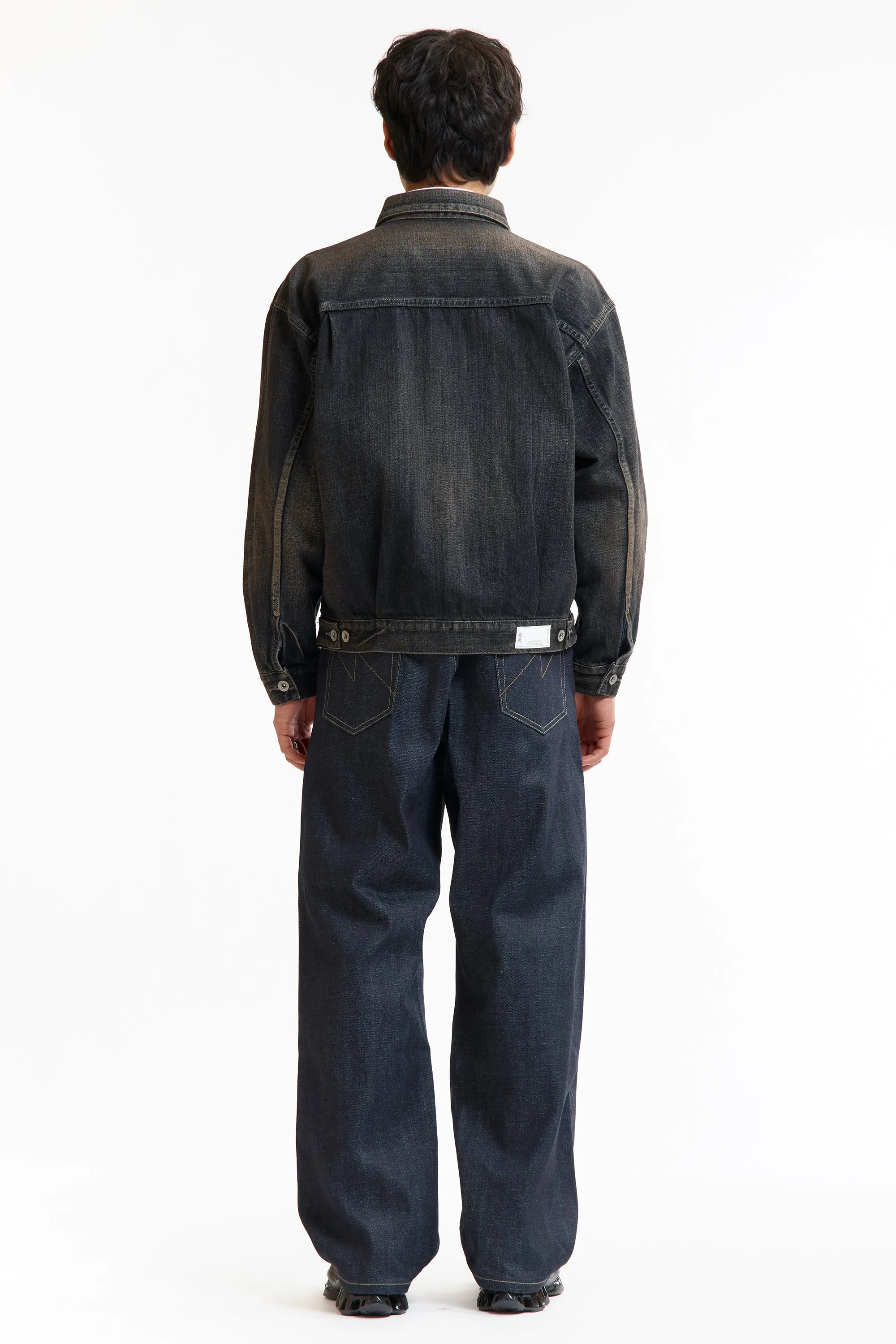 SS26 WASHED DENIM TYPE-2 JACKET BLACK sold by Perks And Mini Pty Ltd (P.A.M.) product image thumbnail 3