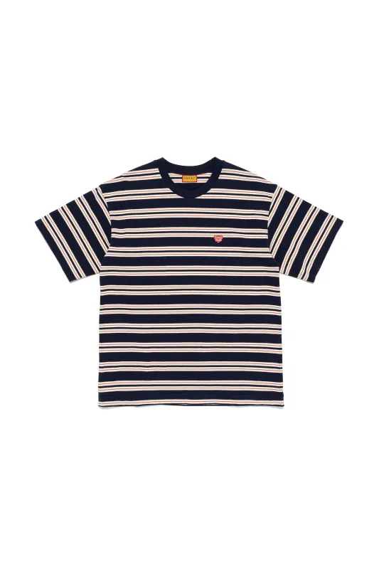 STRIPED T-SHIRT NAVY made by Human Made