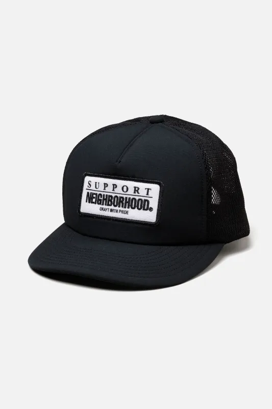 MESH CAP 1 BLACK made by Neighborhood