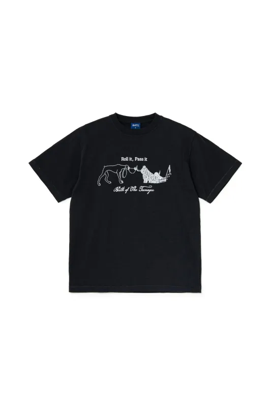 Good Influence Dyed Tee Black made by Perks And Mini Pty Ltd (P.A.M.)