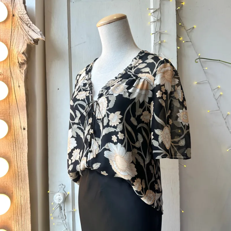 Gentle Fawn // Alexandra Blouse Black Floral sold by Coal Miner's Daughter