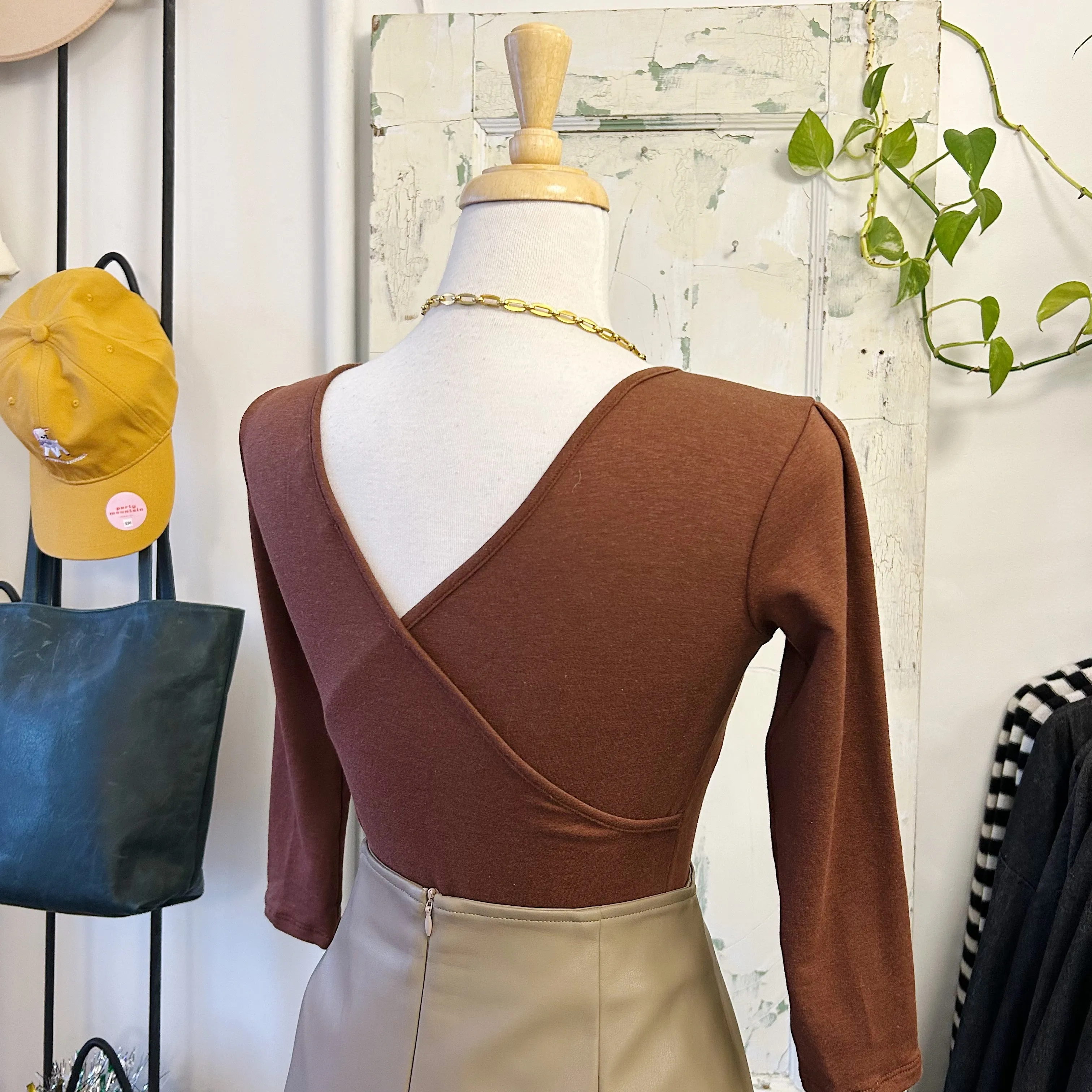 Meemoza // Lara Top Cognac sold by Coal Miner's Daughter product image thumbnail 3