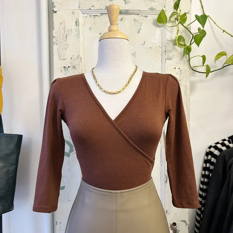 Meemoza // Lara Top Cognac sold by Coal Miner's Daughter