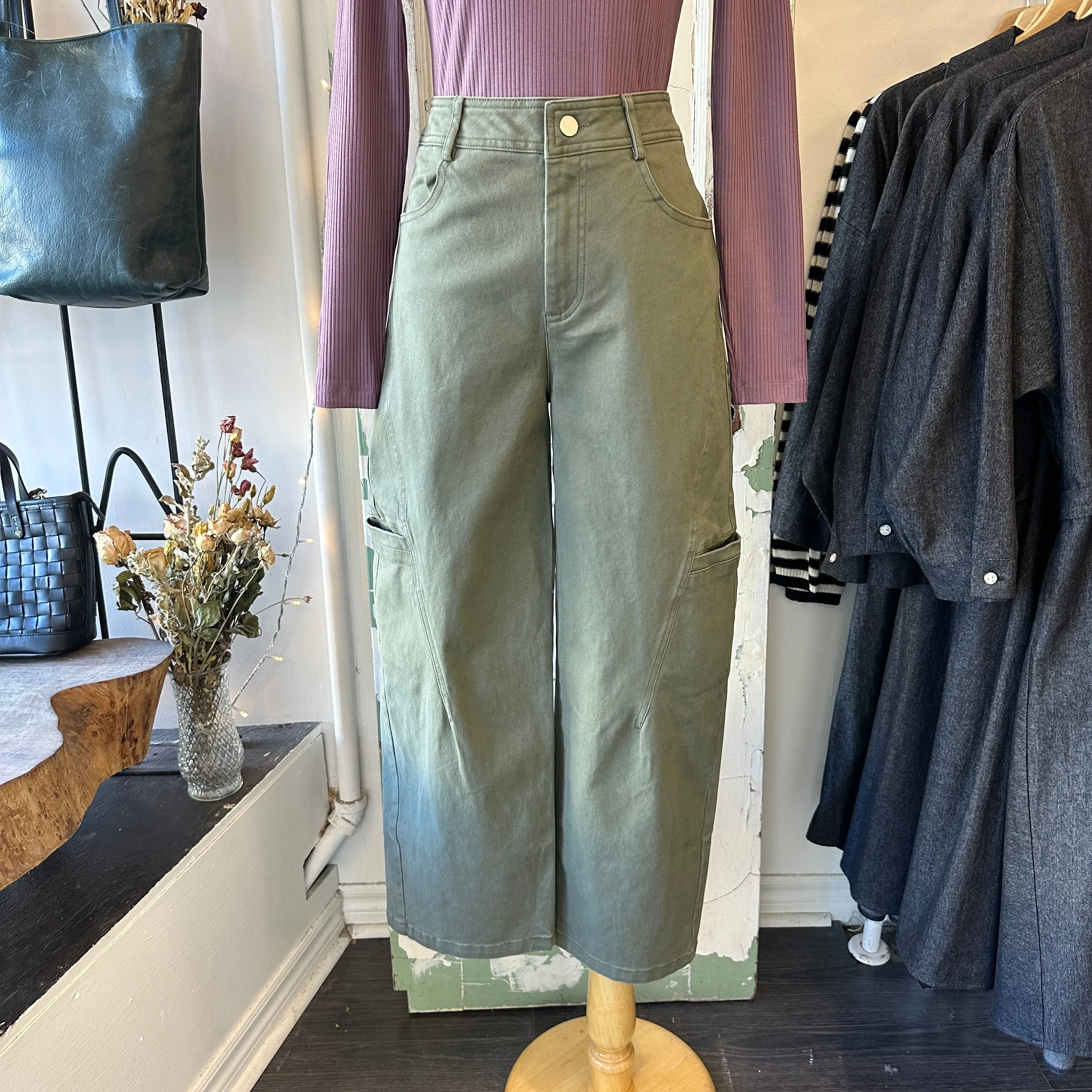 Pink Martini // Rosalie Pants Sage sold by Coal Miner's Daughter product image thumbnail 3