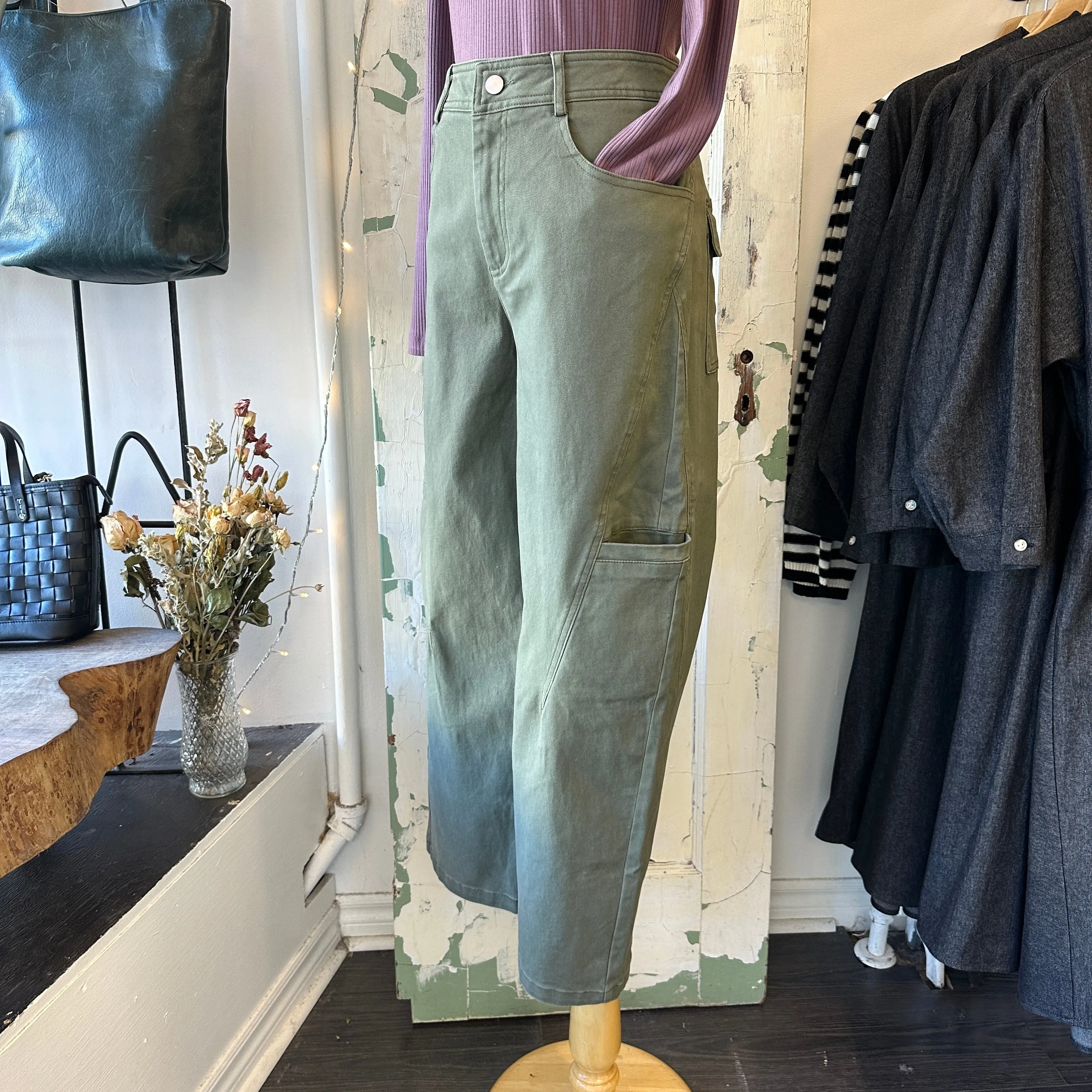 Pink Martini // Rosalie Pants Sage sold by Coal Miner's Daughter product image thumbnail 2