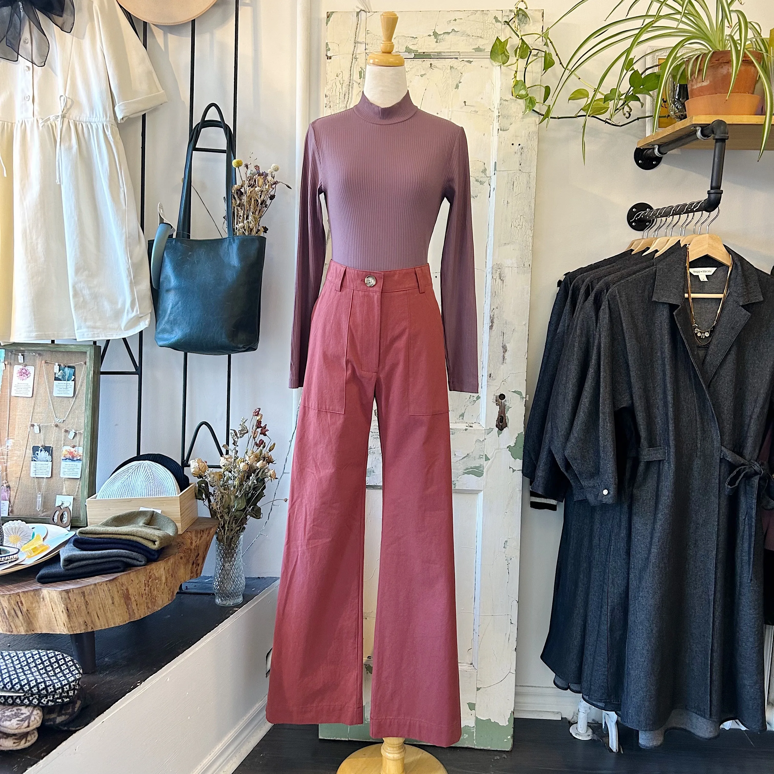 Birds of North America // Illadopsis Pants Rosewood sold by Coal Miner's Daughter