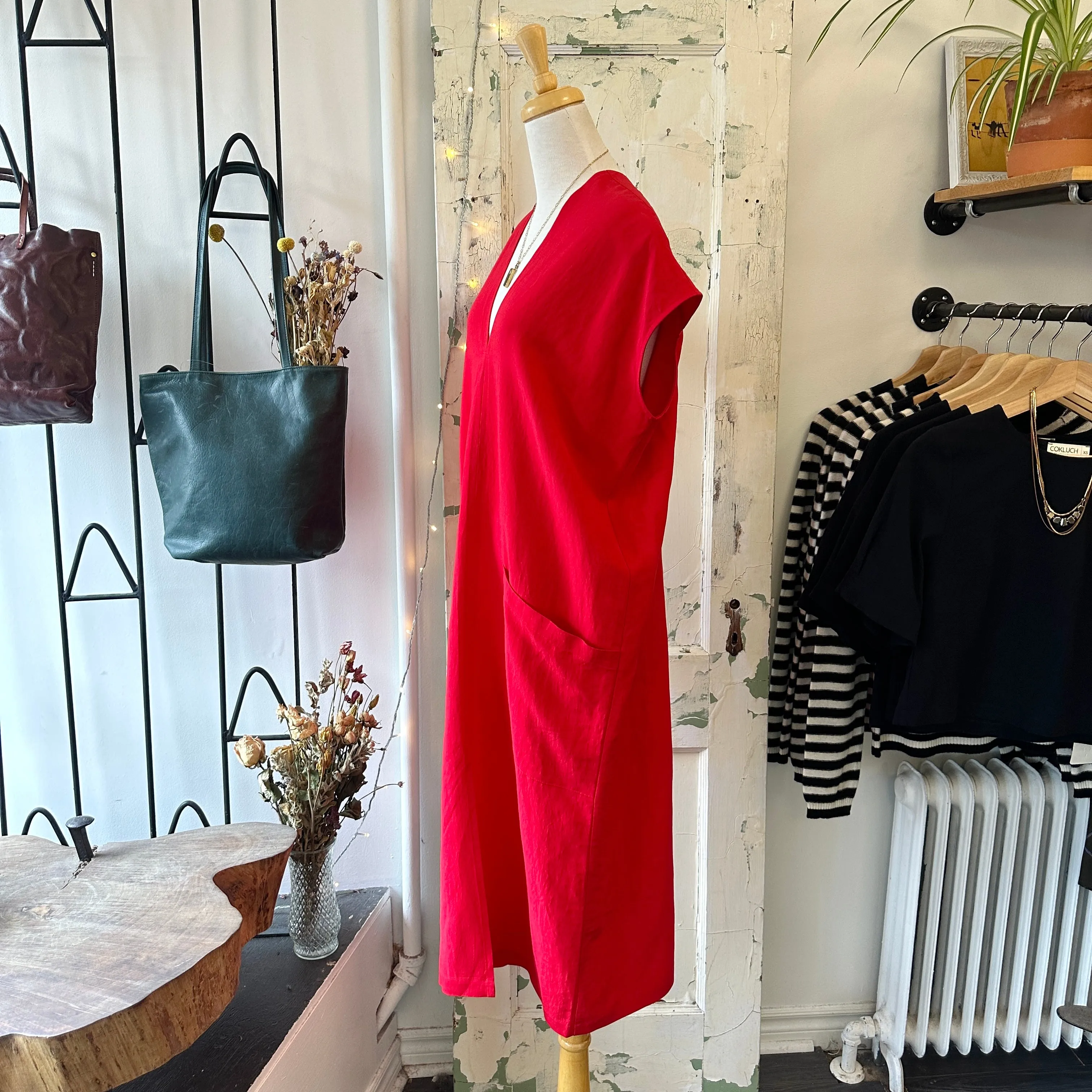 Ursa Minor // Genny Dress Red sold by Coal Miner's Daughter product image thumbnail 2