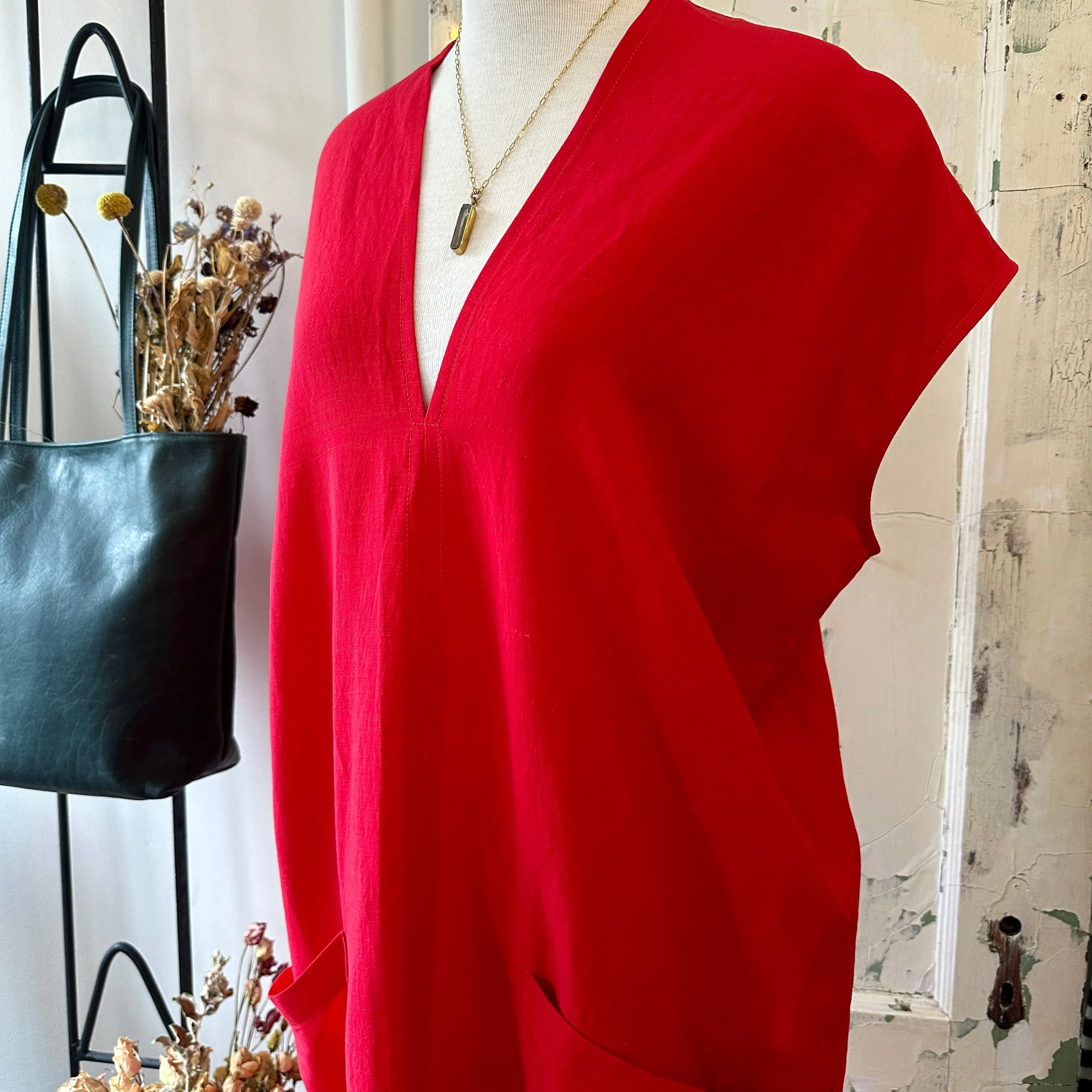 Ursa Minor // Genny Dress Red sold by Coal Miner's Daughter product image thumbnail 5