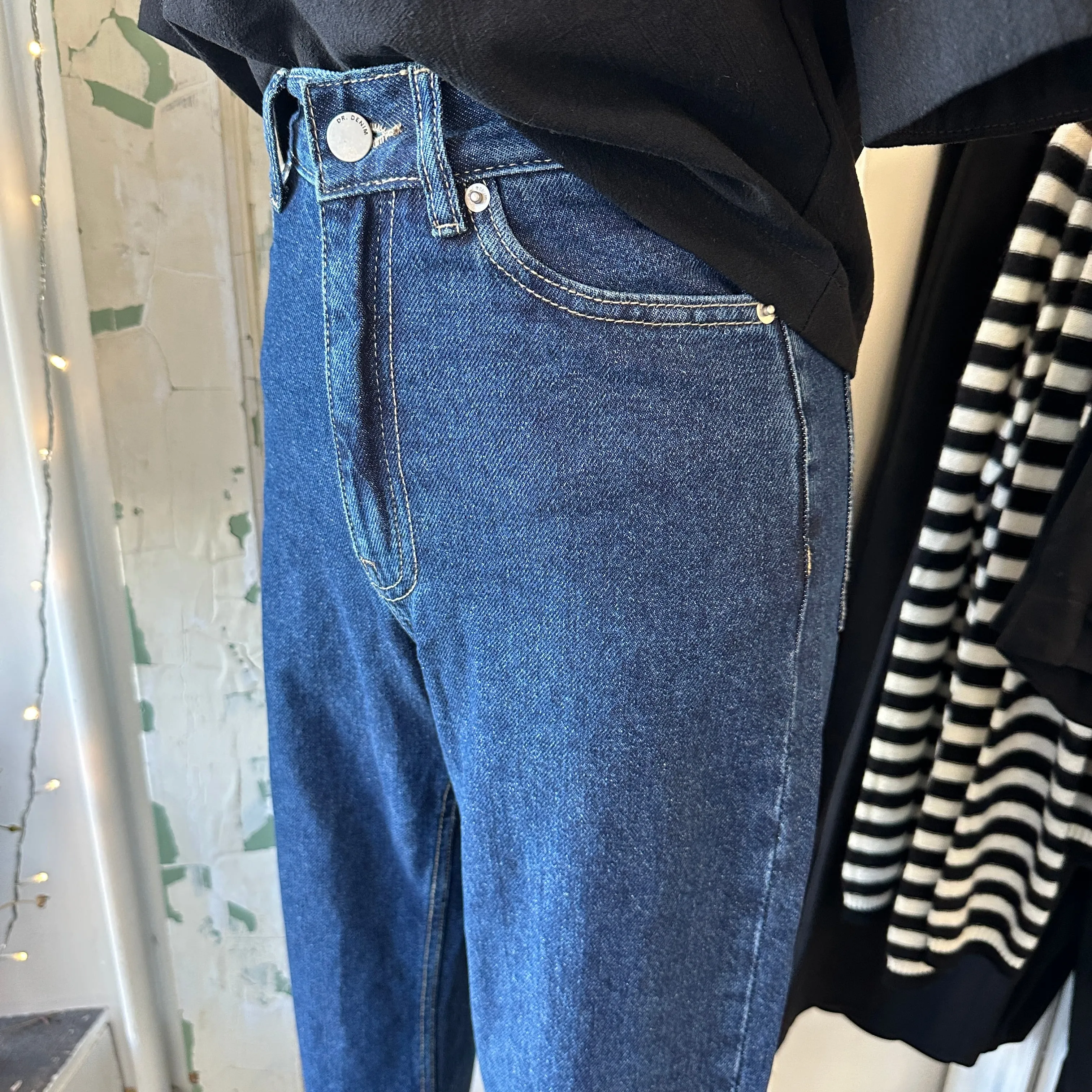 Dr. Denim // Echo Straight Leg Jeans Pebble Dark Retro sold by Coal Miner's Daughter product image thumbnail 3