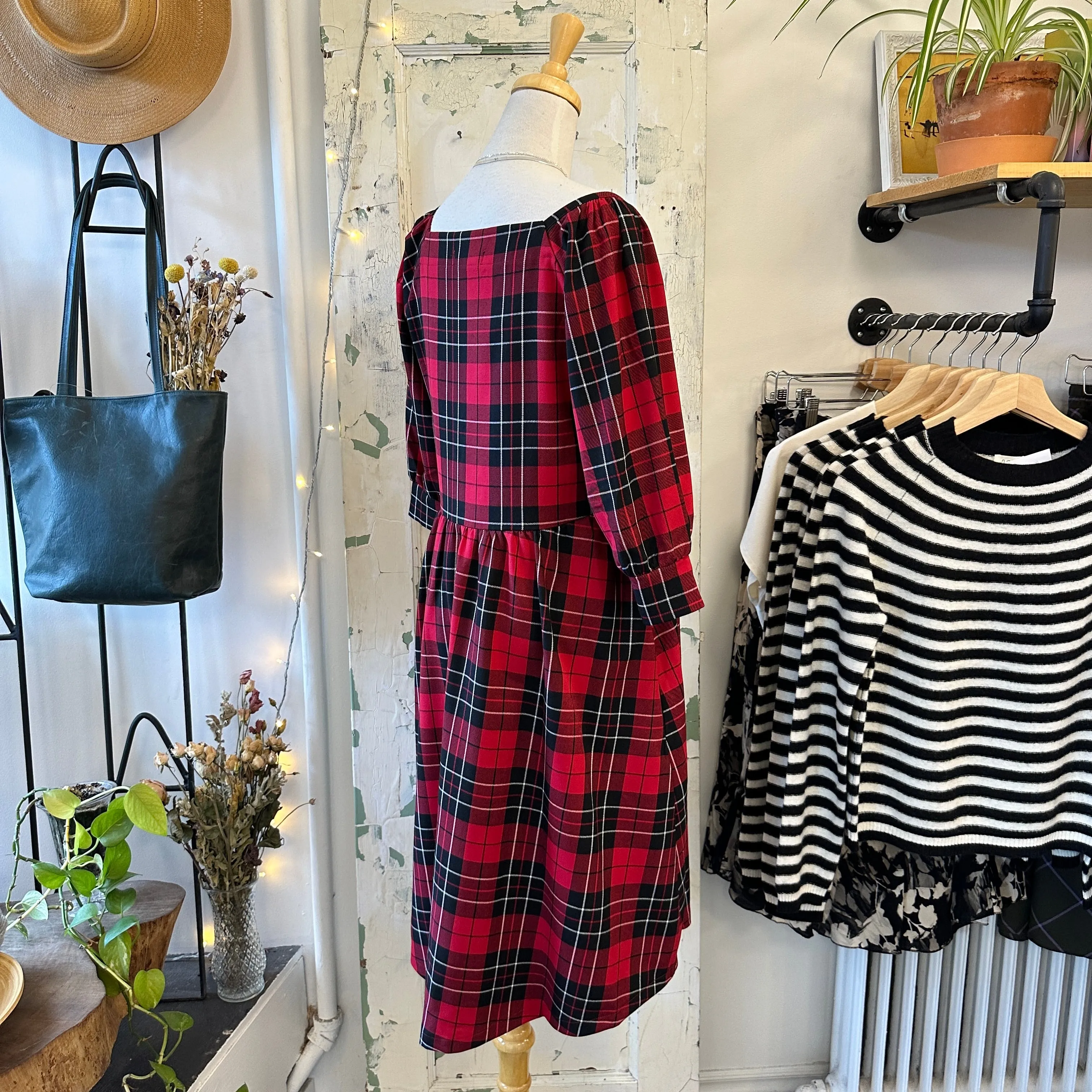 Allison Wonderland // Notebook Dress Red Plaid sold by Coal Miner's Daughter product image thumbnail 2