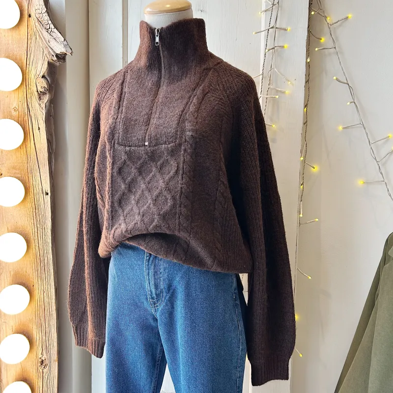 Gentle Fawn // Georgie Sweater Heather Espresso sold by Coal Miner's Daughter