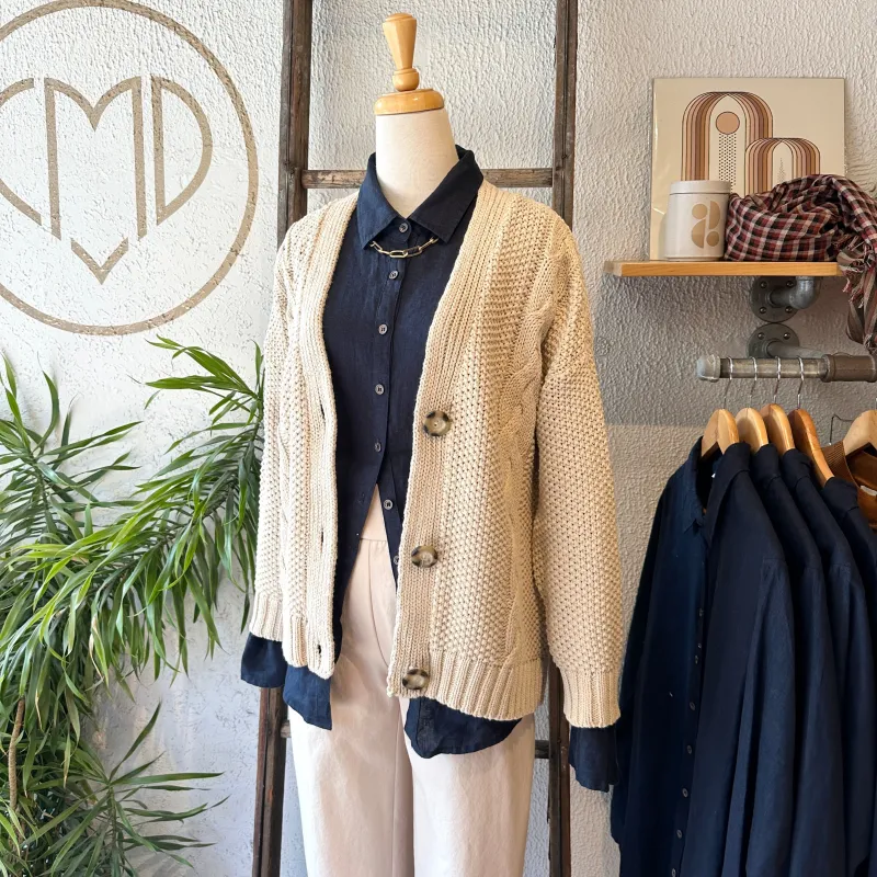 Milo and Dexter // Classic Tweed Cardigan sold by Coal Miner's Daughter
