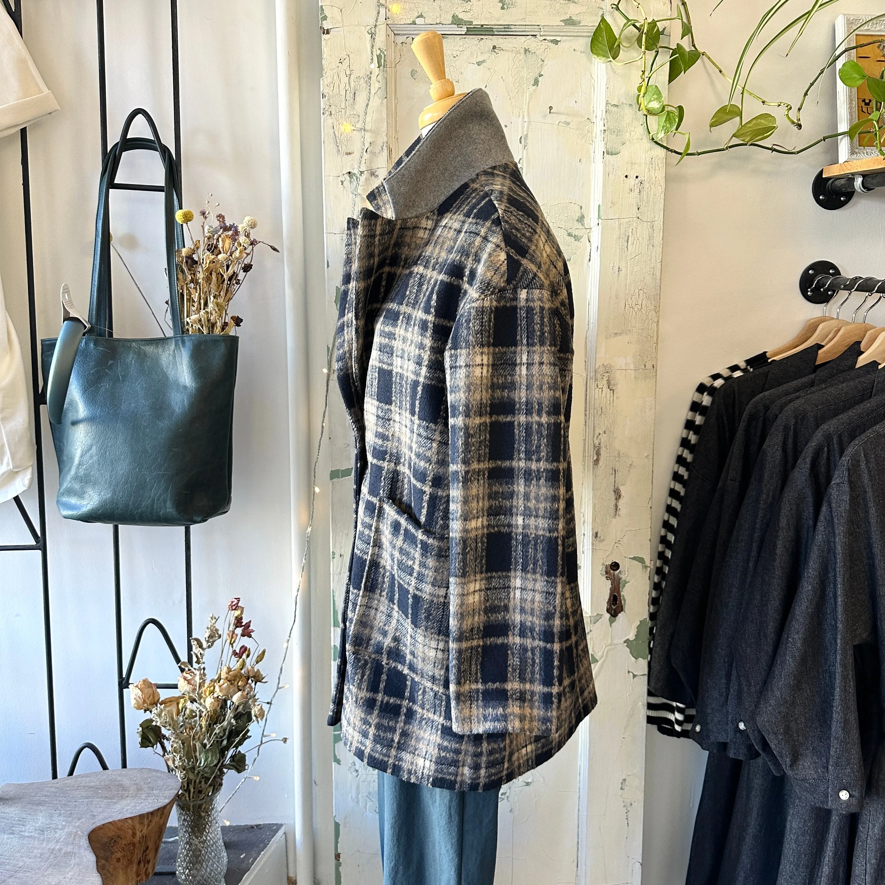 Dagg & Stacey // Harlow Coat Espresso Plaid sold by Coal Miner's Daughter product image thumbnail 3