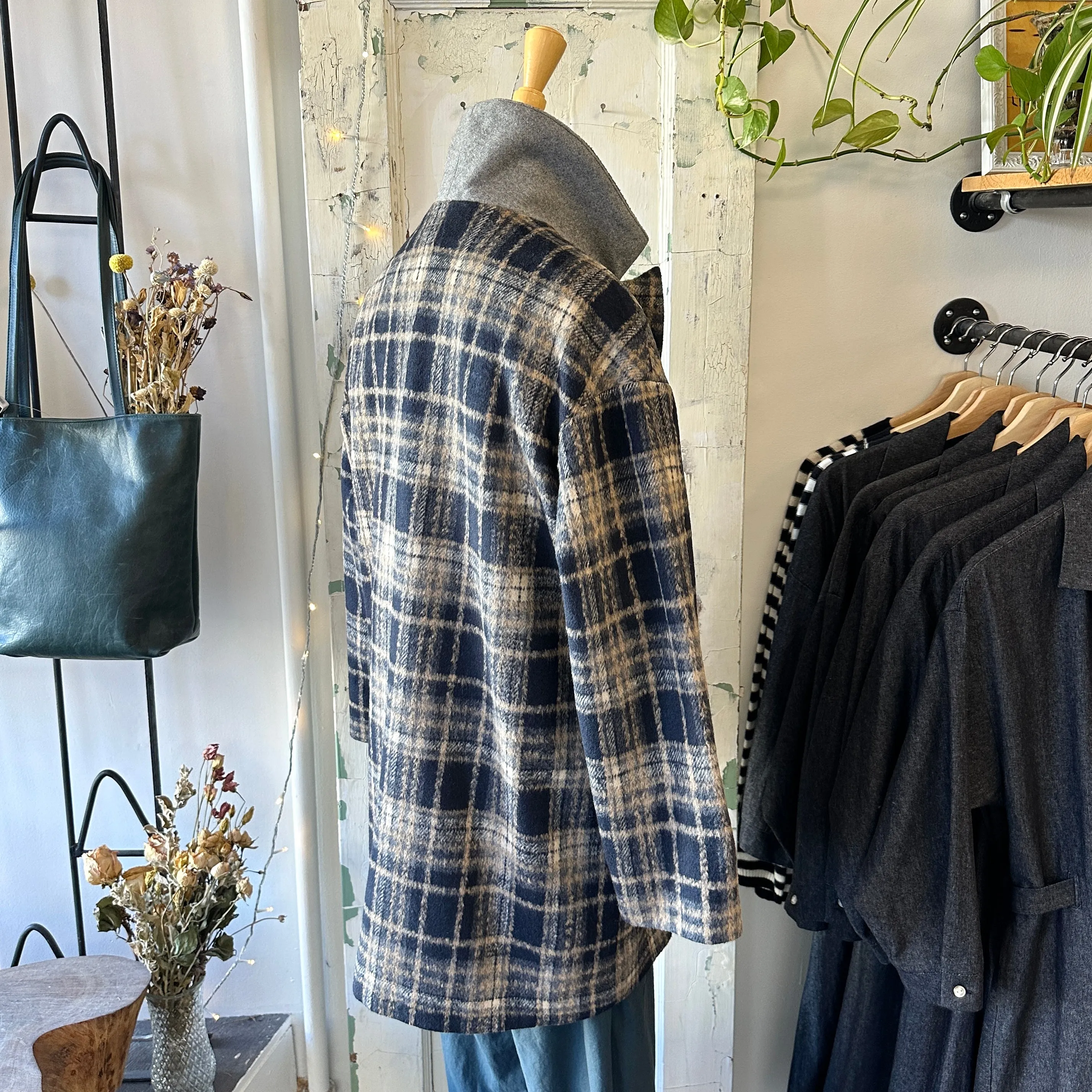 Dagg & Stacey // Harlow Coat Espresso Plaid sold by Coal Miner's Daughter product image thumbnail 4