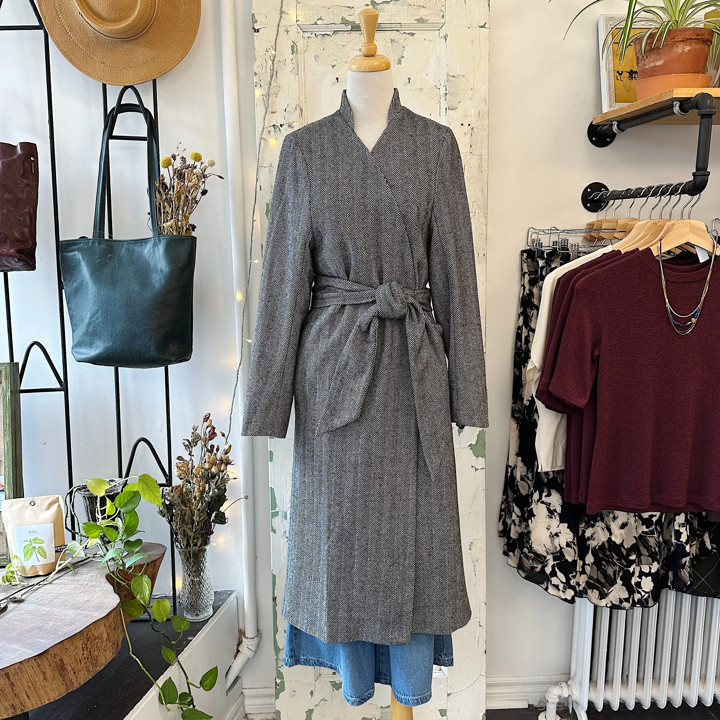 Bodybag by Jude // Dixon Coat Herringbone sold by Coal Miner's Daughter product image thumbnail 2