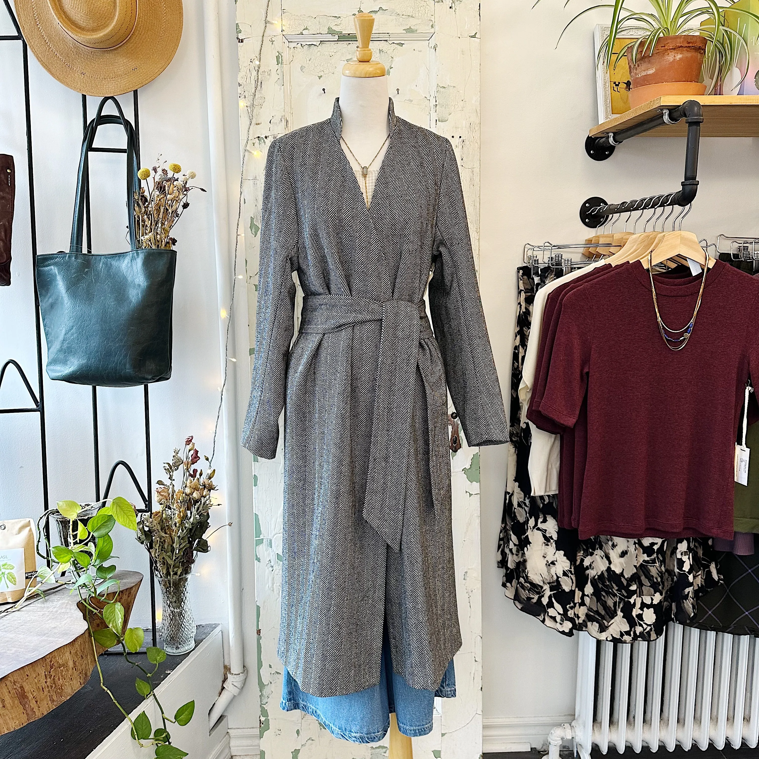 Bodybag by Jude // Dixon Coat Herringbone sold by Coal Miner's Daughter product image thumbnail 5