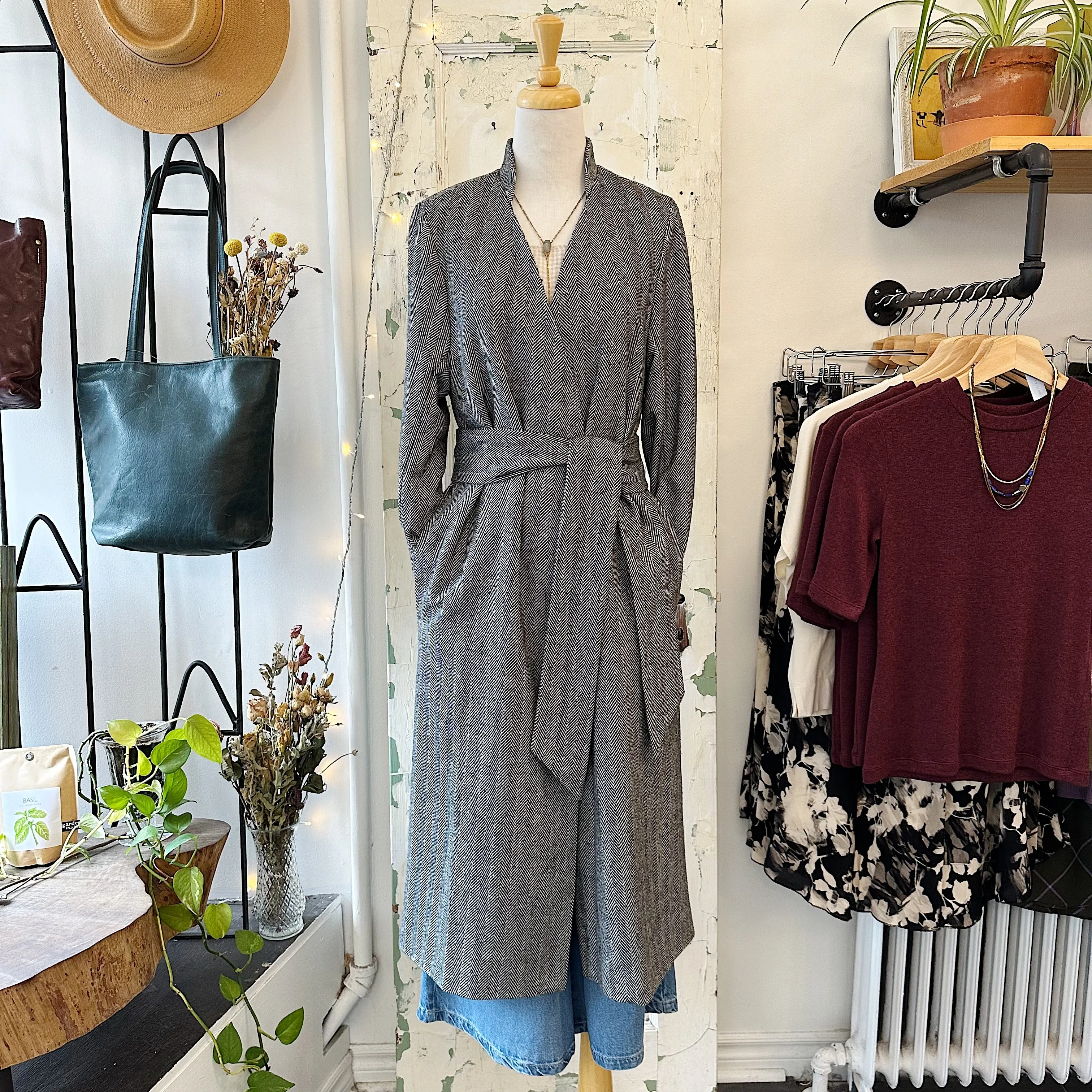 Bodybag by Jude // Dixon Coat Herringbone sold by Coal Miner's Daughter product image thumbnail 4