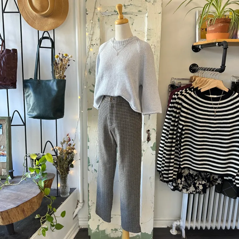 Dagg & Stacey // Heuston Pants Grey Check sold by Coal Miner's Daughter