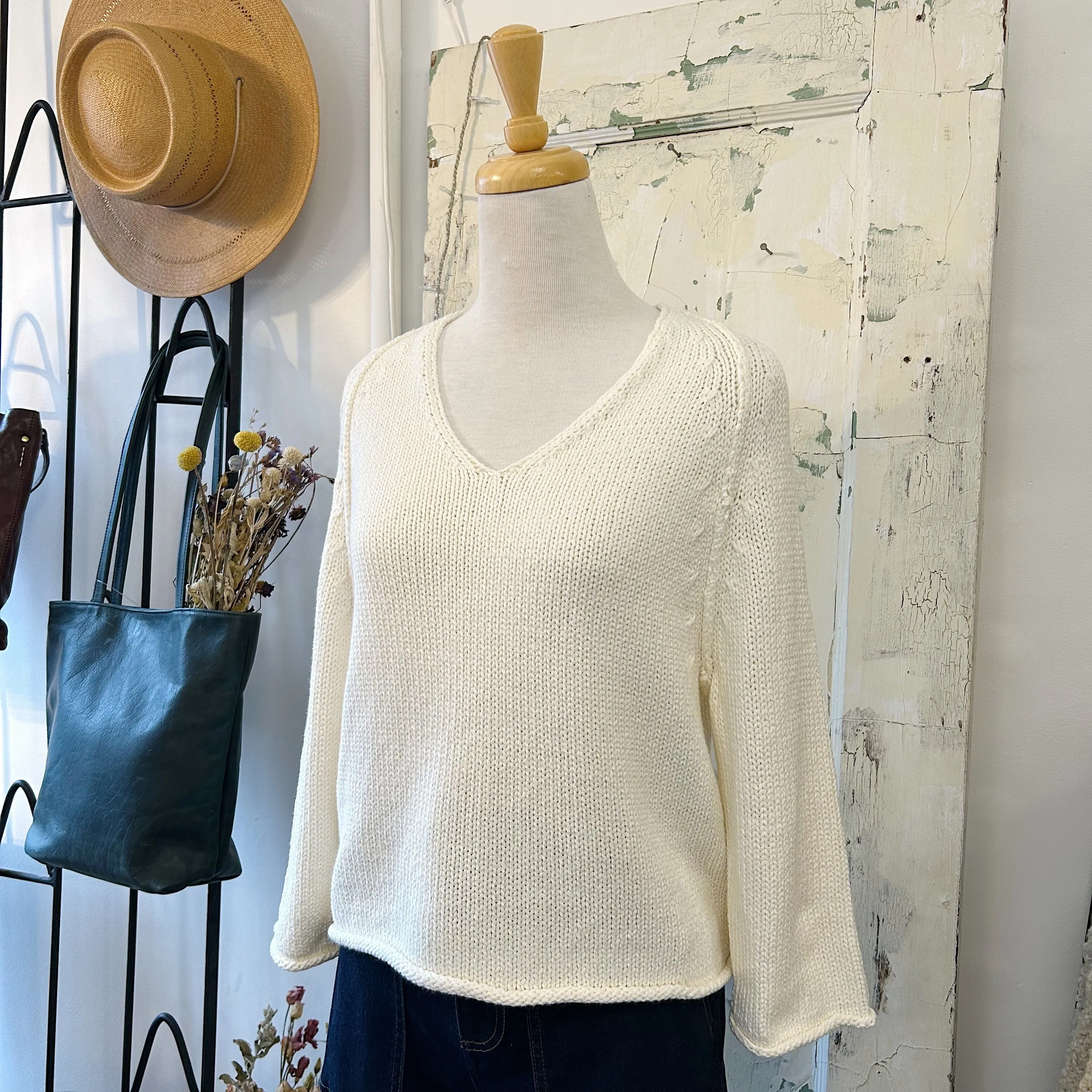 Naïf // Estelle Sweater Ivory sold by Coal Miner's Daughter