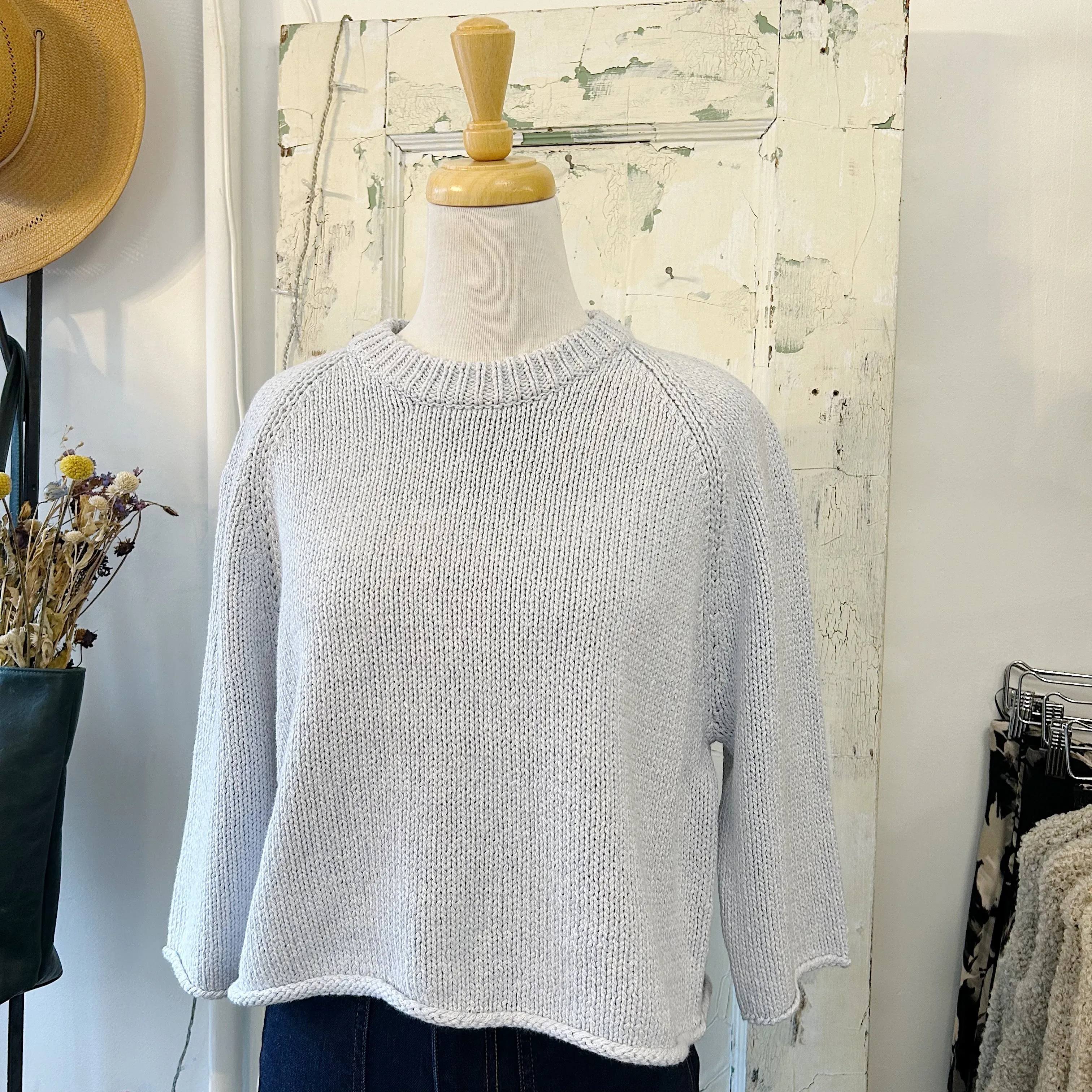 Naïf // Jeanne Sweater Blue Melange sold by Coal Miner's Daughter product image thumbnail 2