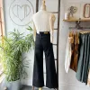 Yoga Jeans // Lily High Rise Wide Black sold by Coal Miner's Daughter