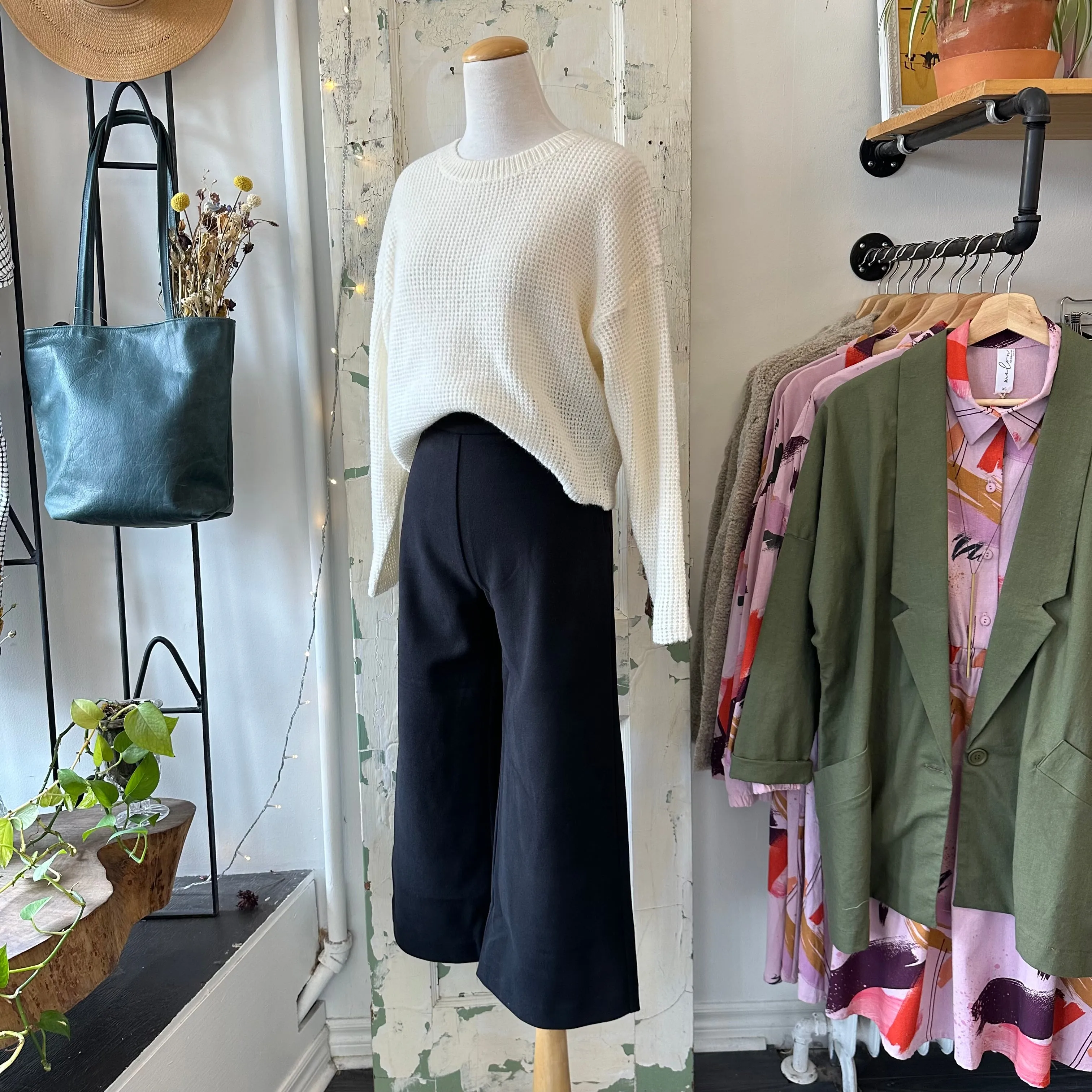 Pink Martini // Tobi Sweater Off-White sold by Coal Miner's Daughter product image thumbnail 3