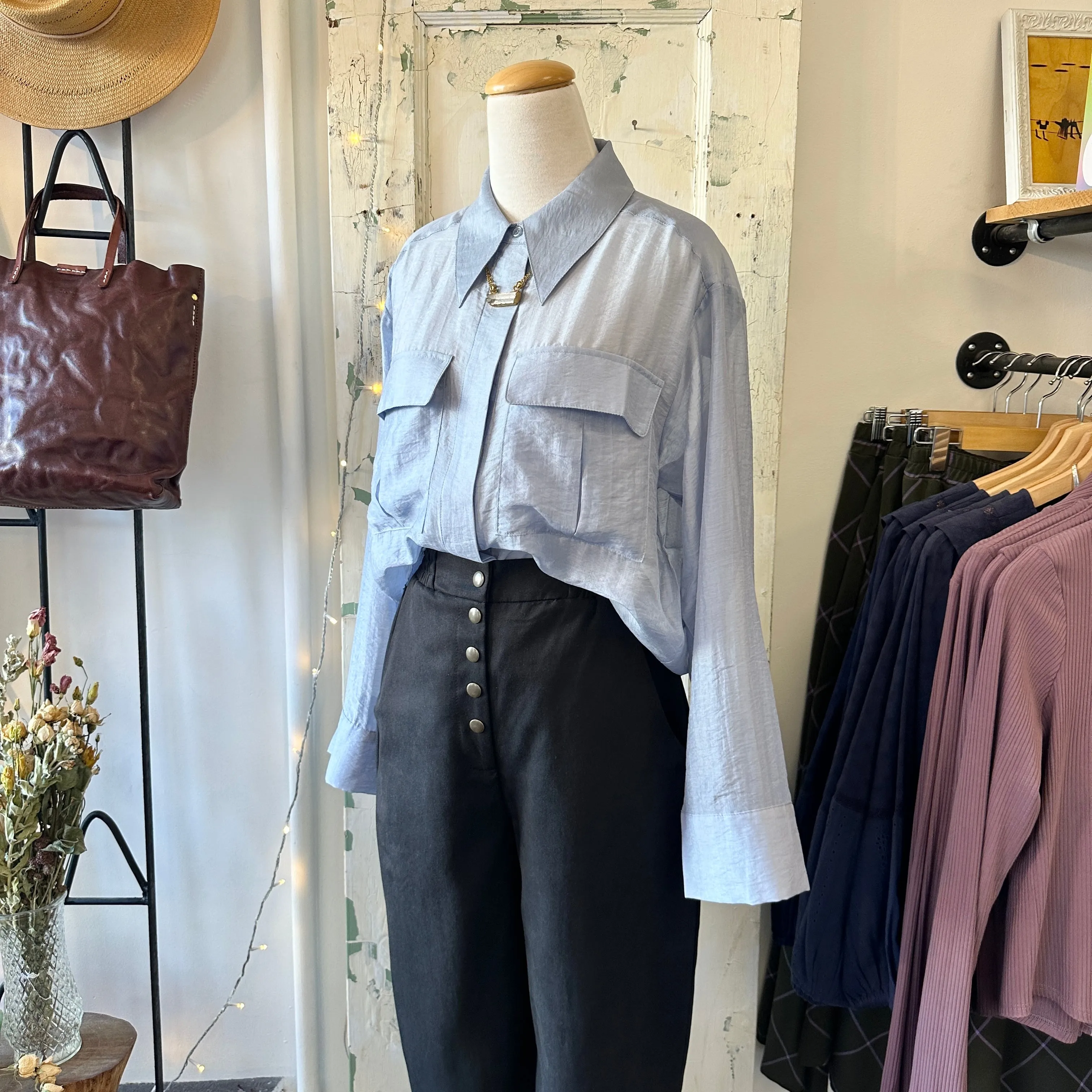 Minimum // Kiras Shirt Winter Sky sold by Coal Miner's Daughter product image thumbnail 2