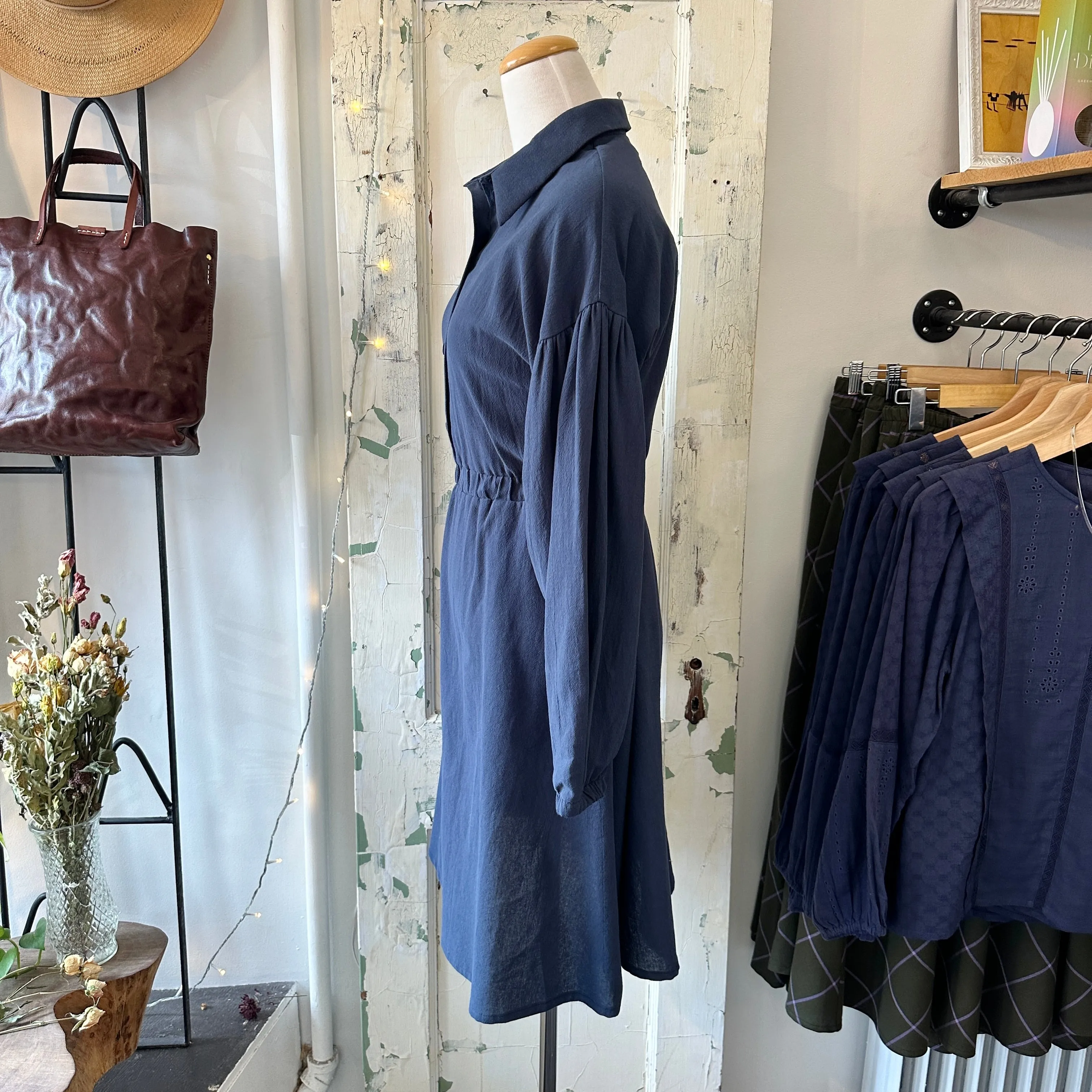 Melow // Jill Dress Indigo sold by Coal Miner's Daughter product image thumbnail 3