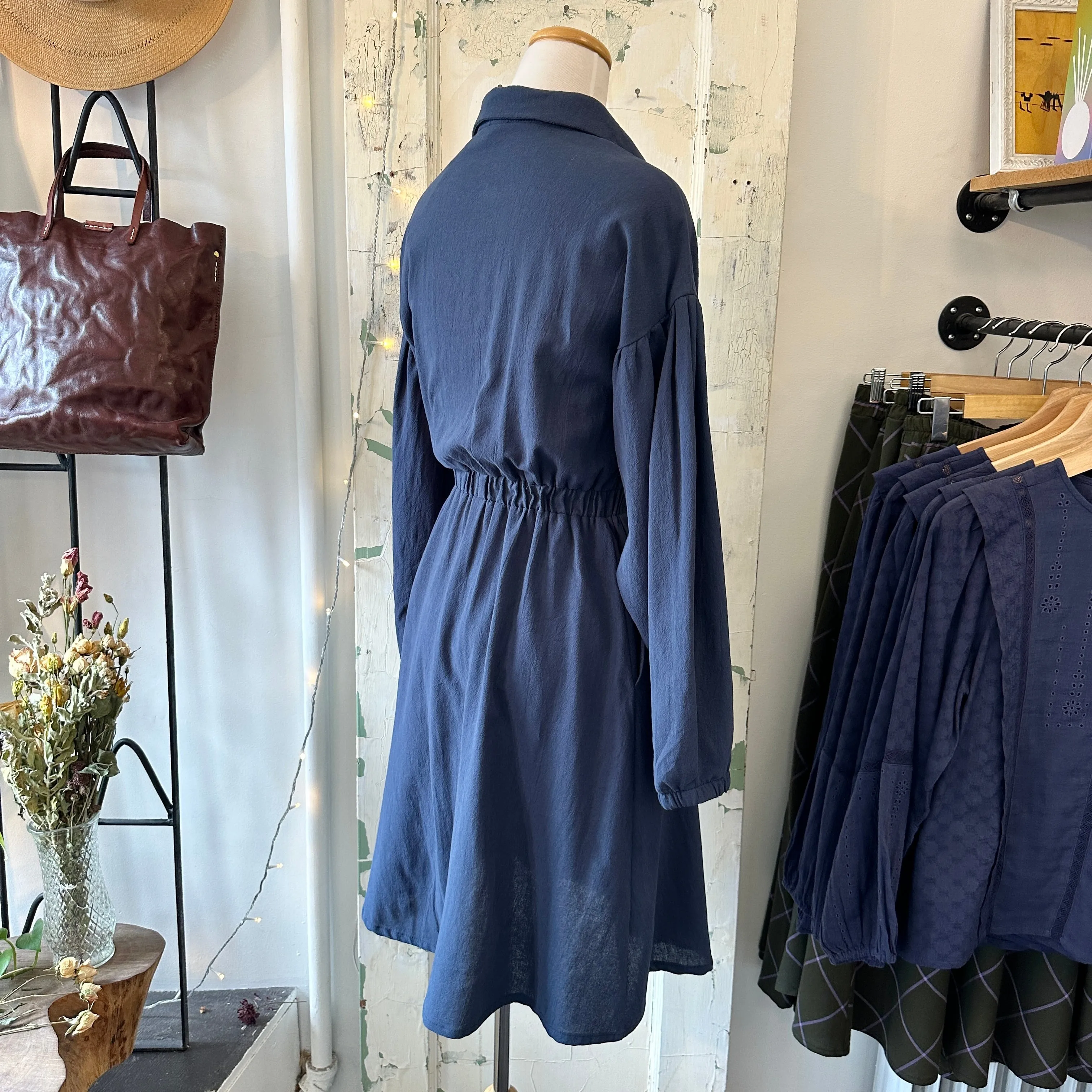 Melow // Jill Dress Indigo sold by Coal Miner's Daughter product image thumbnail 4