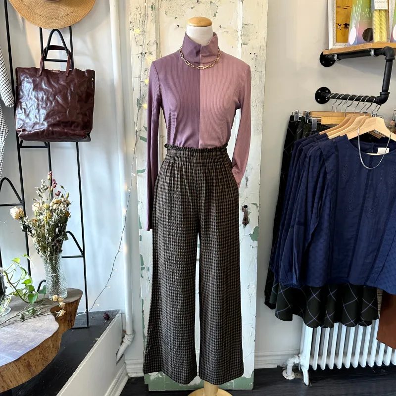 Indi & Cold // Camel Check Pants sold by Coal Miner's Daughter