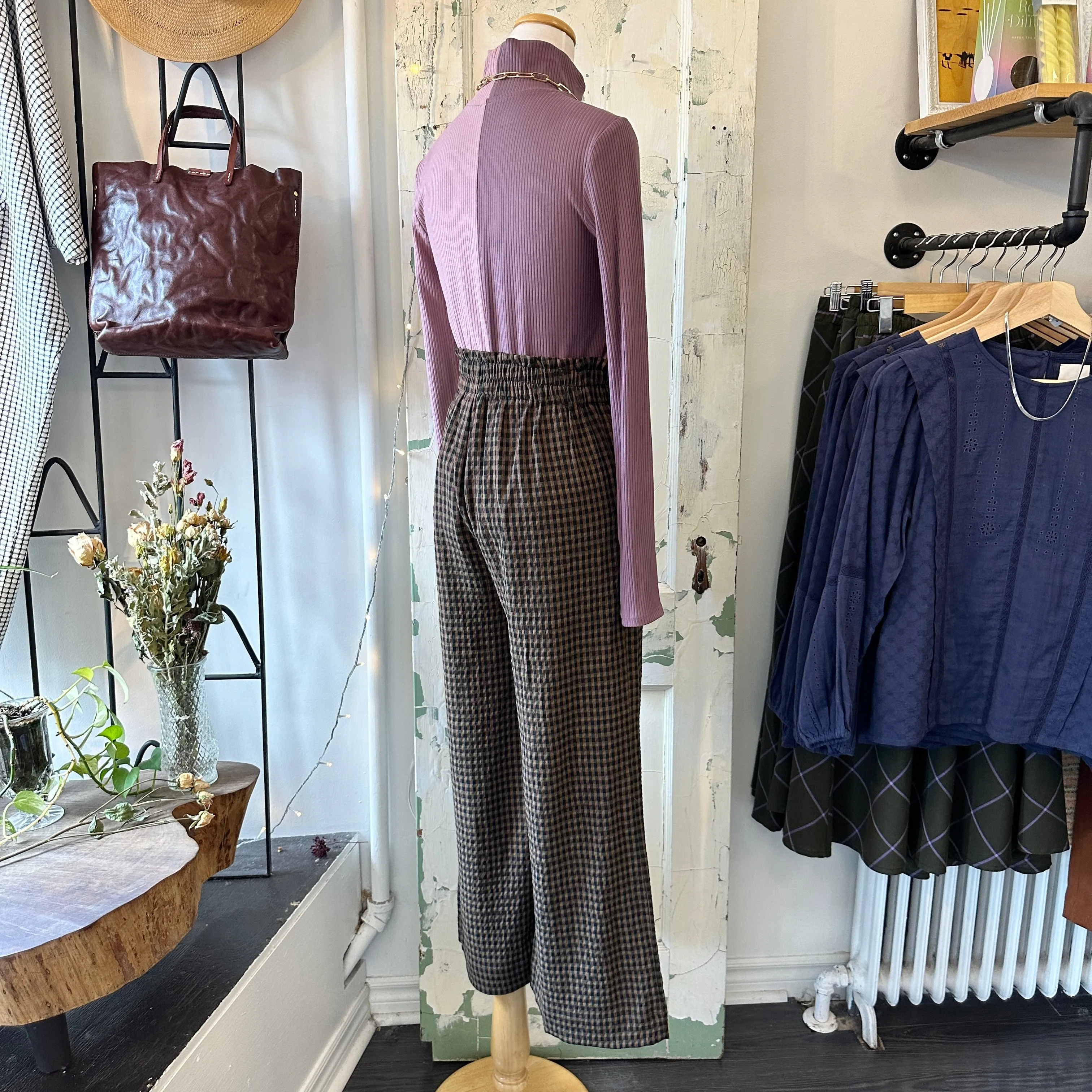 Indi & Cold // Camel Check Pants sold by Coal Miner's Daughter product image thumbnail 3