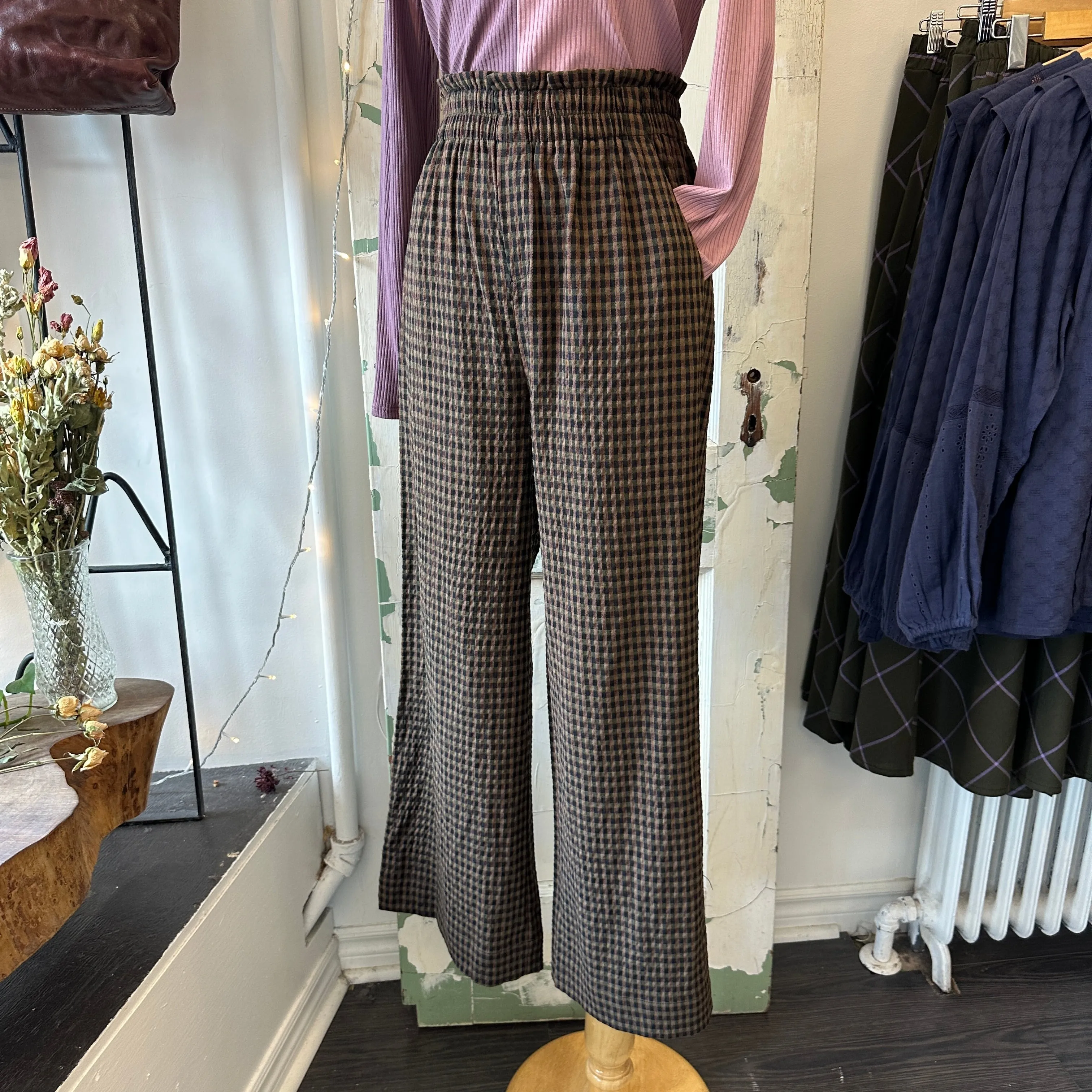 Indi & Cold // Camel Check Pants sold by Coal Miner's Daughter product image thumbnail 2