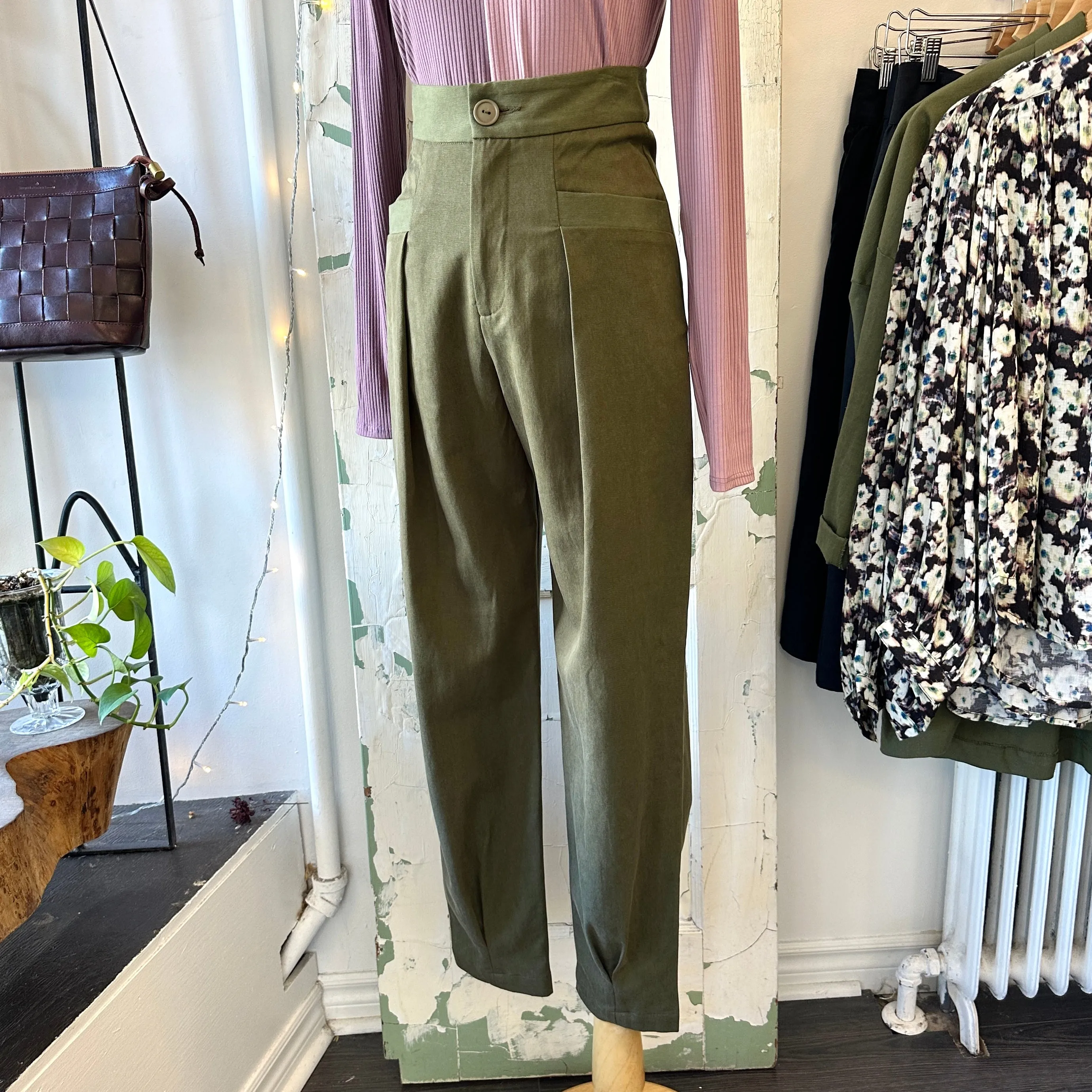 Eve Gravel // Osorno Pants Khaki sold by Coal Miner's Daughter product image thumbnail 2