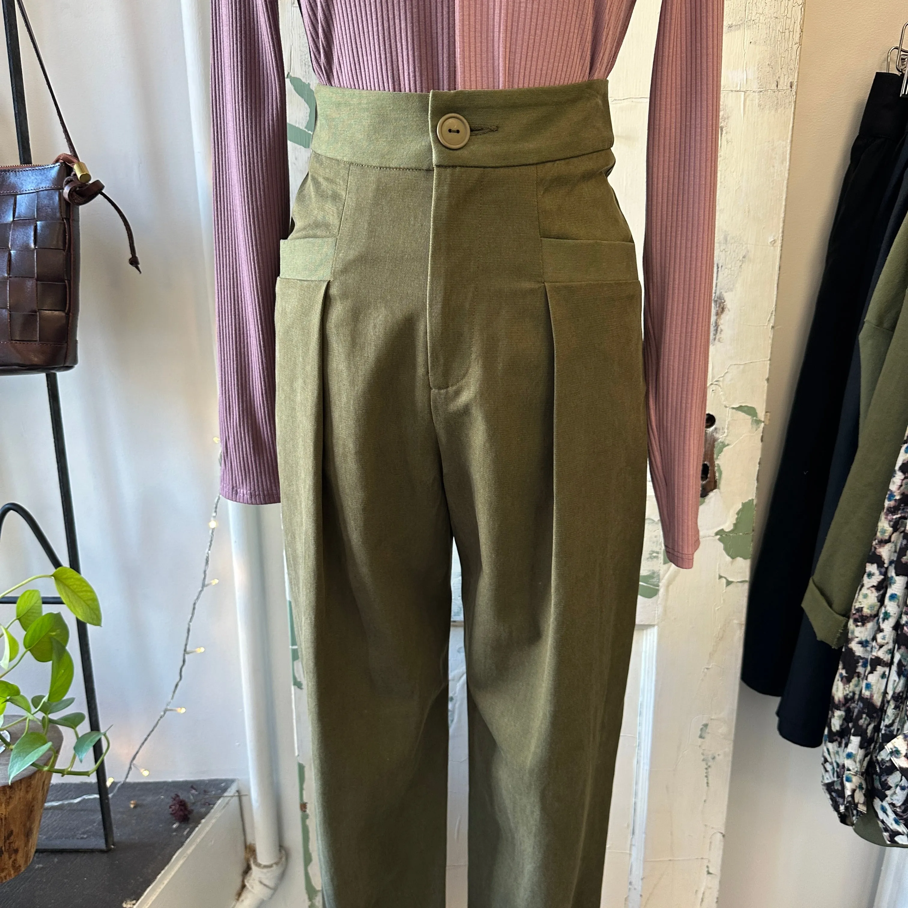 Eve Gravel // Osorno Pants Khaki sold by Coal Miner's Daughter product image thumbnail 4