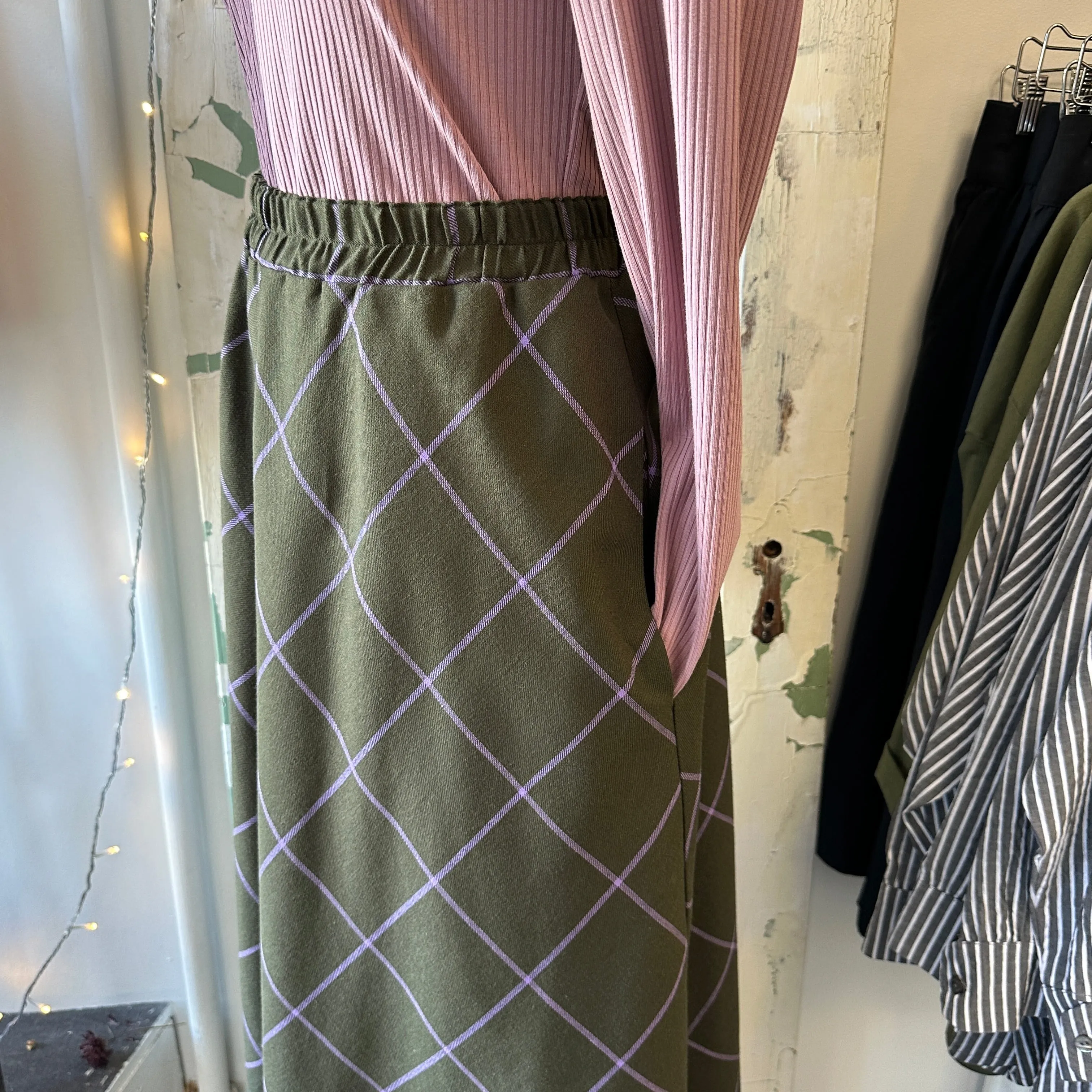 Eve Gravel // Meharry Skirt Green/ Lavender sold by Coal Miner's Daughter product image thumbnail 5