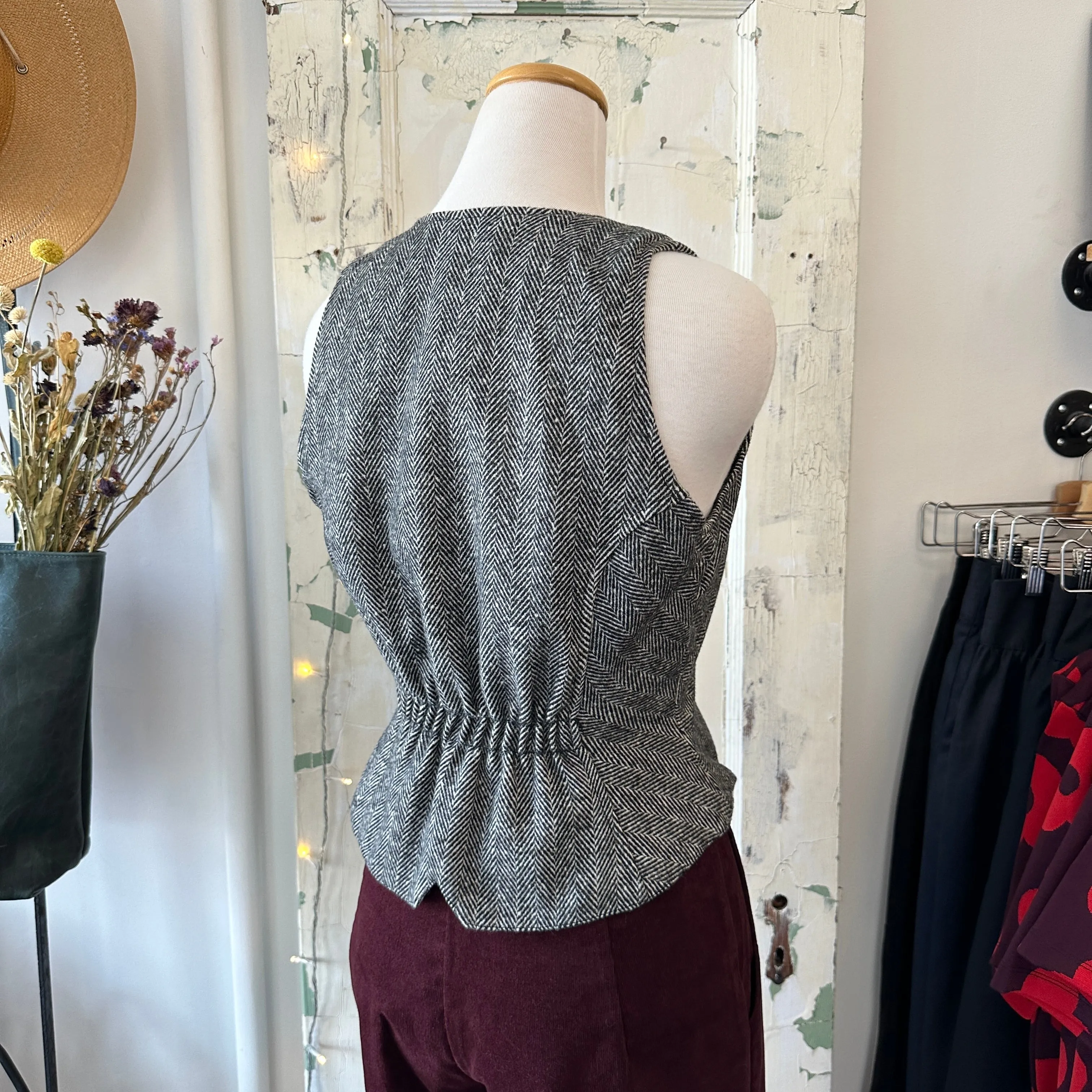 Bodybag by Jude // Eastman Waistcoat Herringbone sold by Coal Miner's Daughter product image thumbnail 2