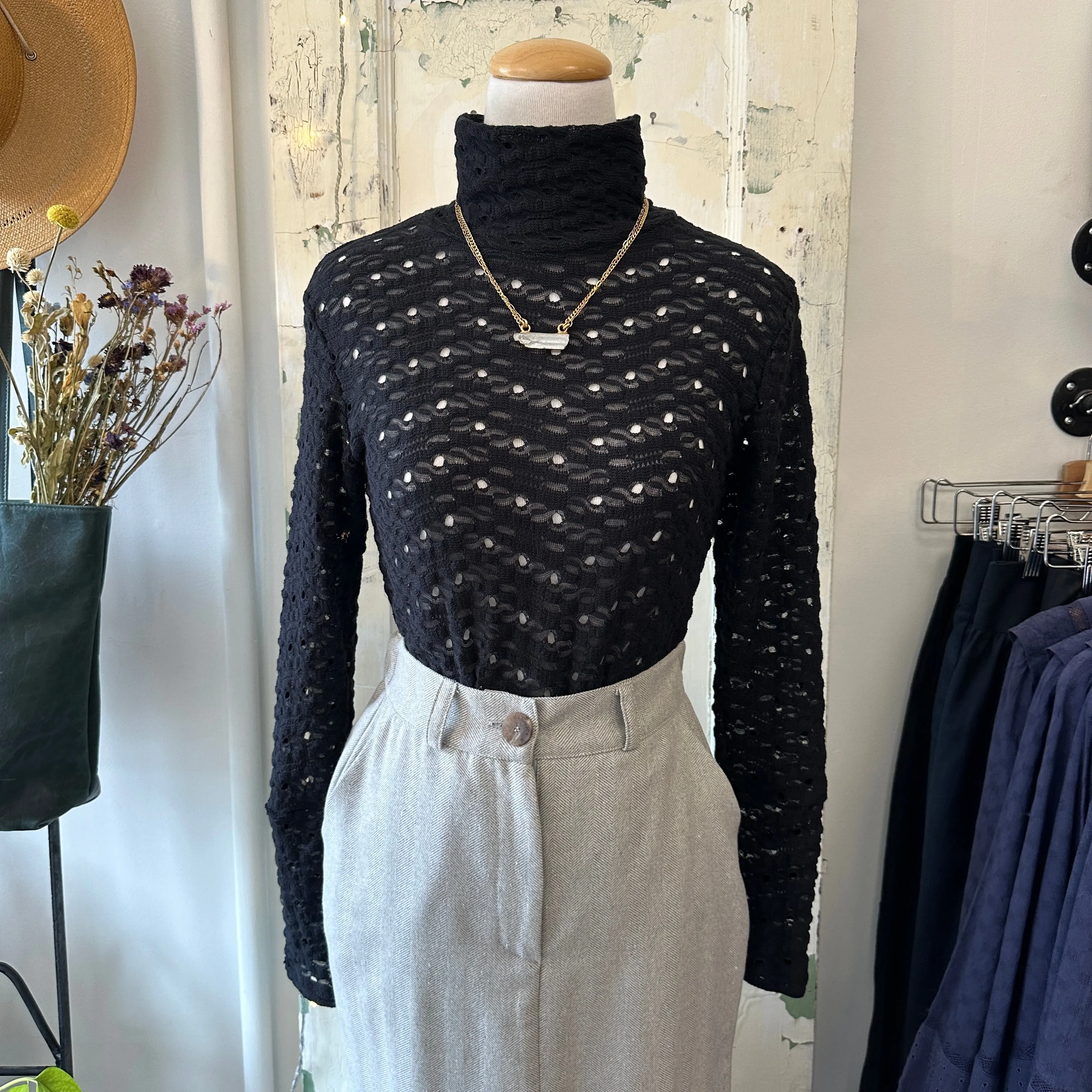 Cokluch // Heritage Top Black Tricot Ondine sold by Coal Miner's Daughter product image thumbnail 3