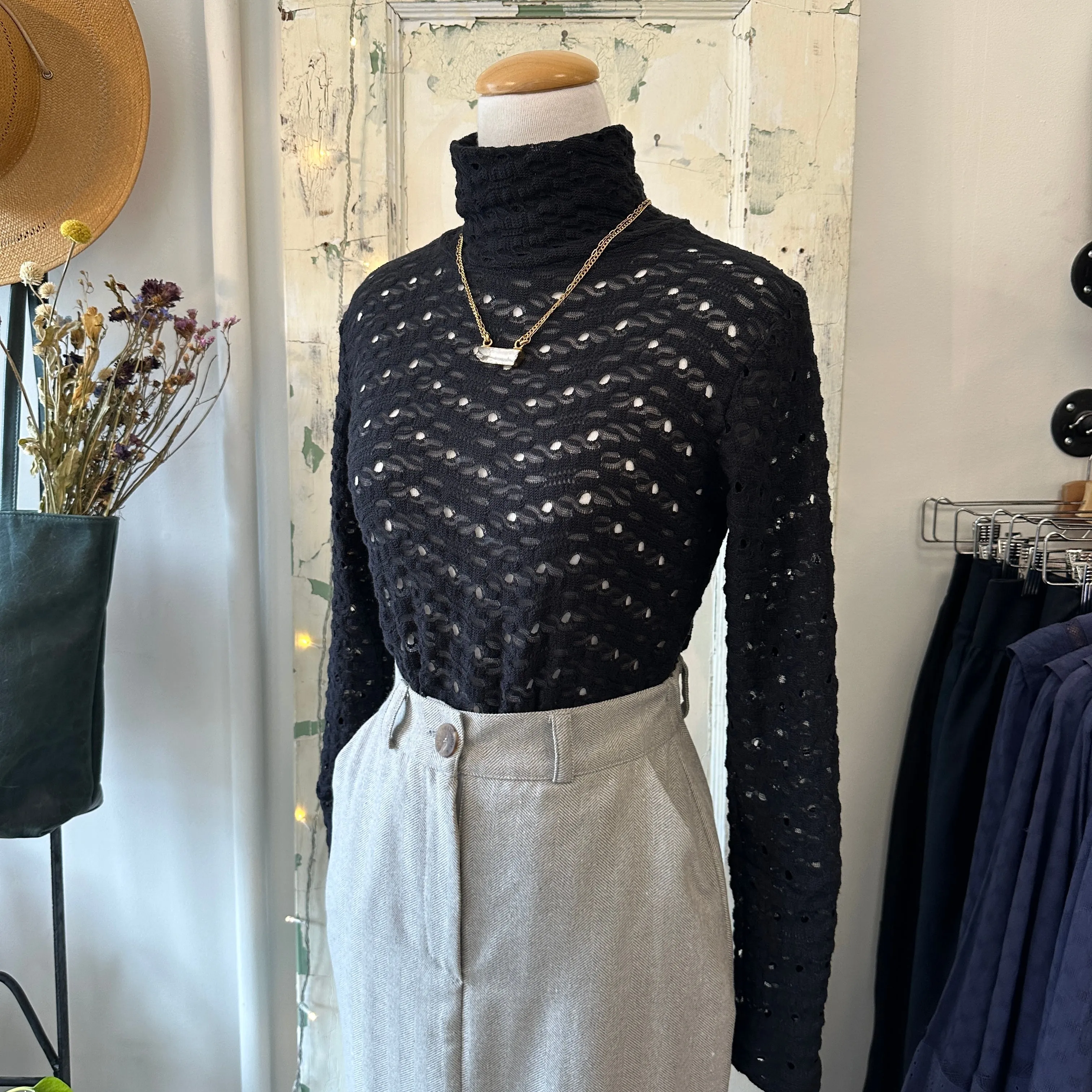 Cokluch // Heritage Top Black Tricot Ondine sold by Coal Miner's Daughter