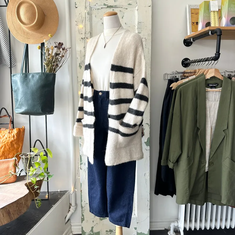 Mus and BomBon // Nabao Striped Cardigan sold by Coal Miner's Daughter