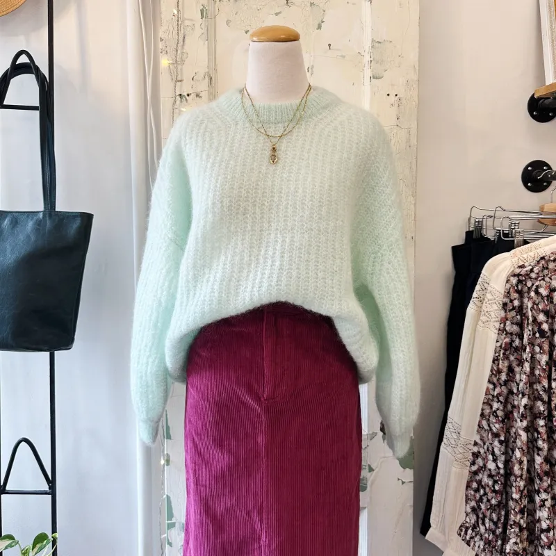 Des Petits Hauts // Berma Sweater Vert D'eau sold by Coal Miner's Daughter