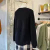 Indi & Cold // Black Cotton Knit Sweater sold by Coal Miner's Daughter
