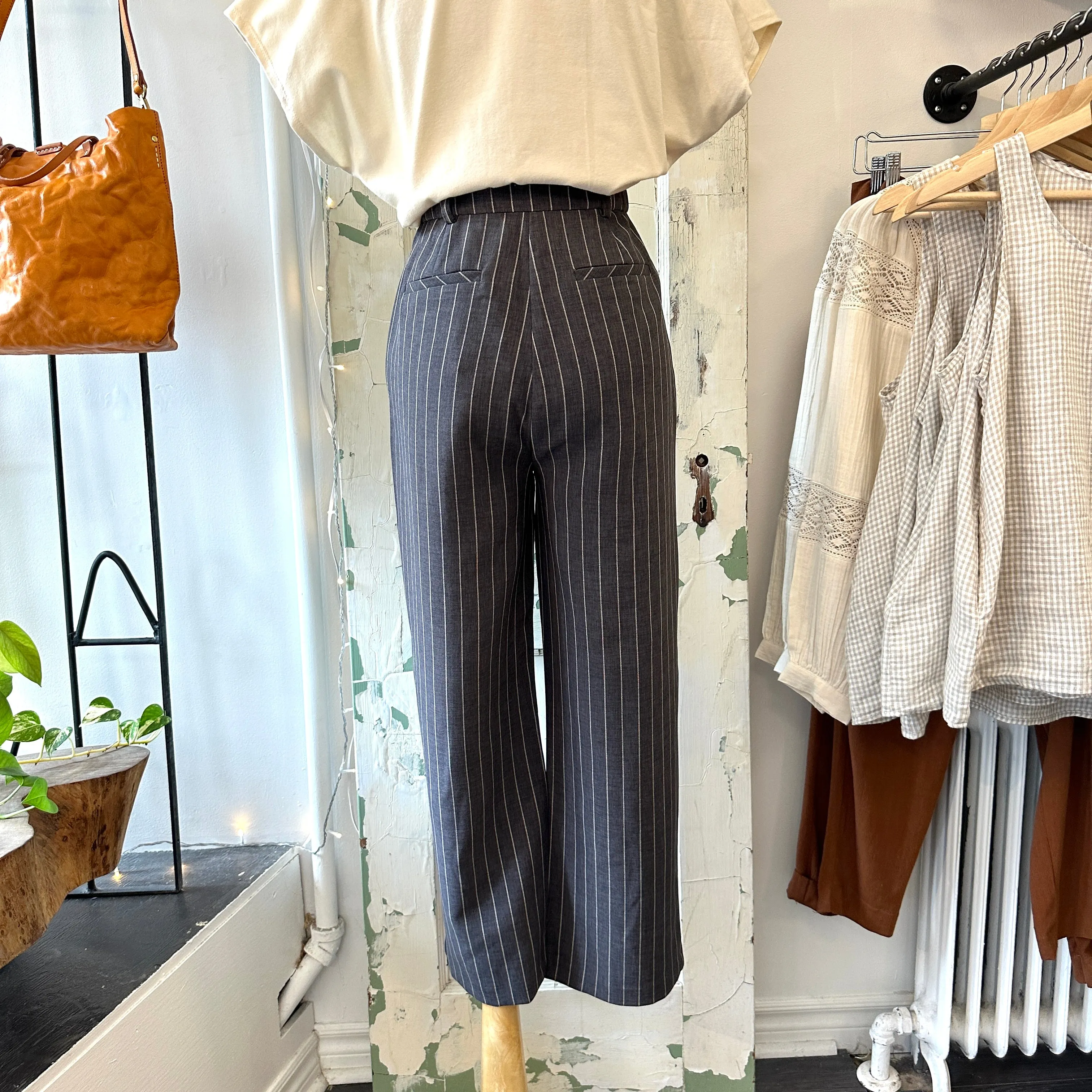 Indi & Cold // Jared Grey Striped Pants sold by Coal Miner's Daughter product image thumbnail 4