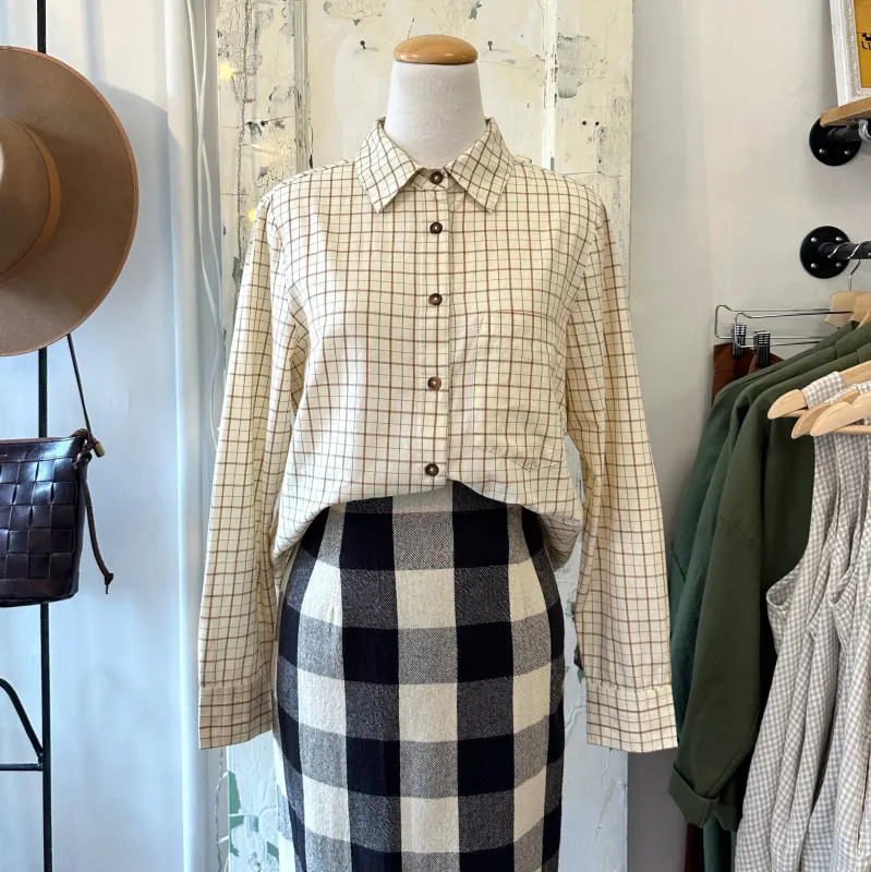 Indi & Cold // Check Button Up Shirt sold by Coal Miner's Daughter
