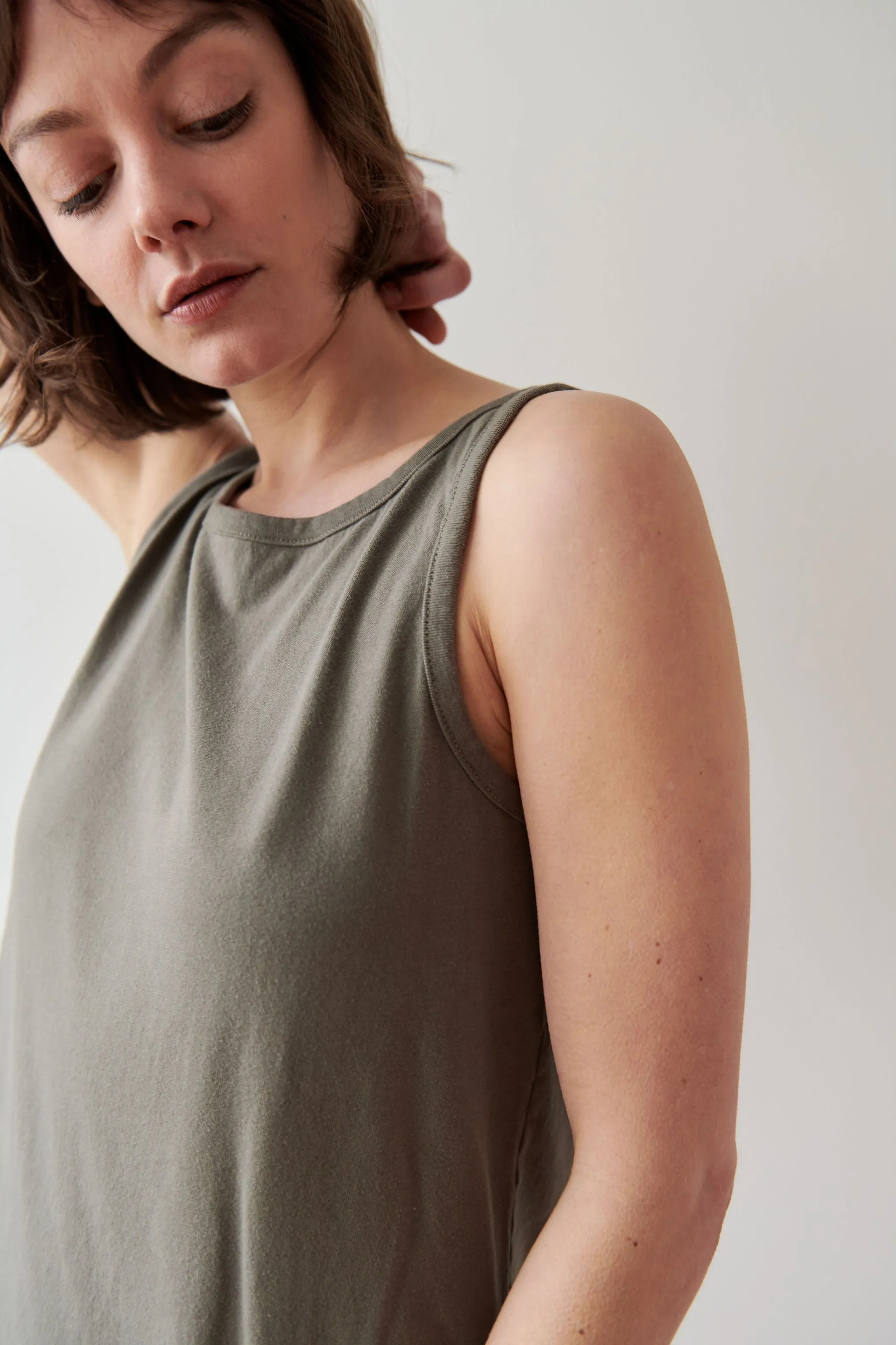 Boatneck Dress : Fir sold by Wol Hide product image thumbnail 3